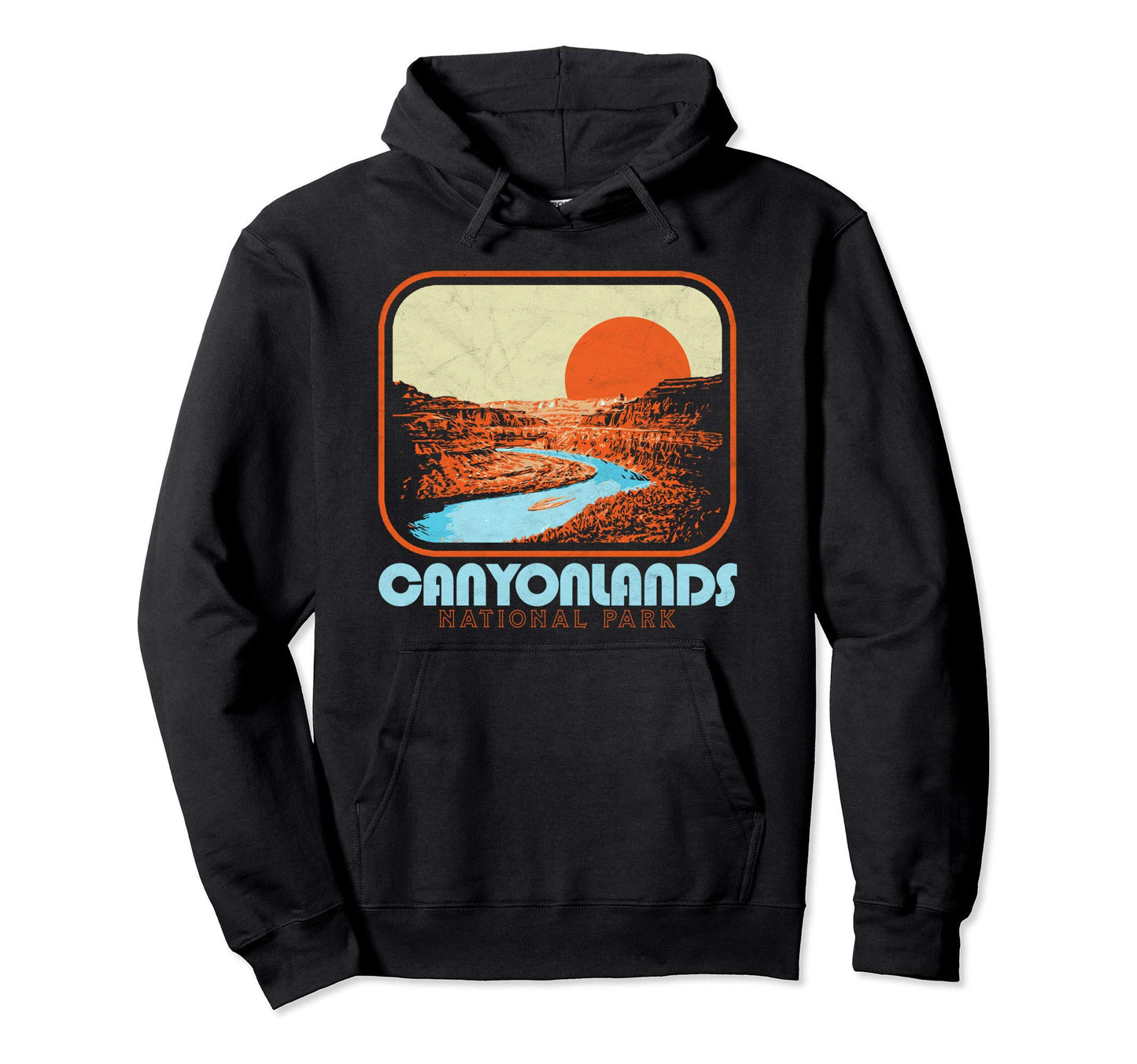 Canyonlands National Park Utah Vibe 80S Hoodie - Graphic Print Unisex - T-Shirt, Sweatshirt, Hoodie