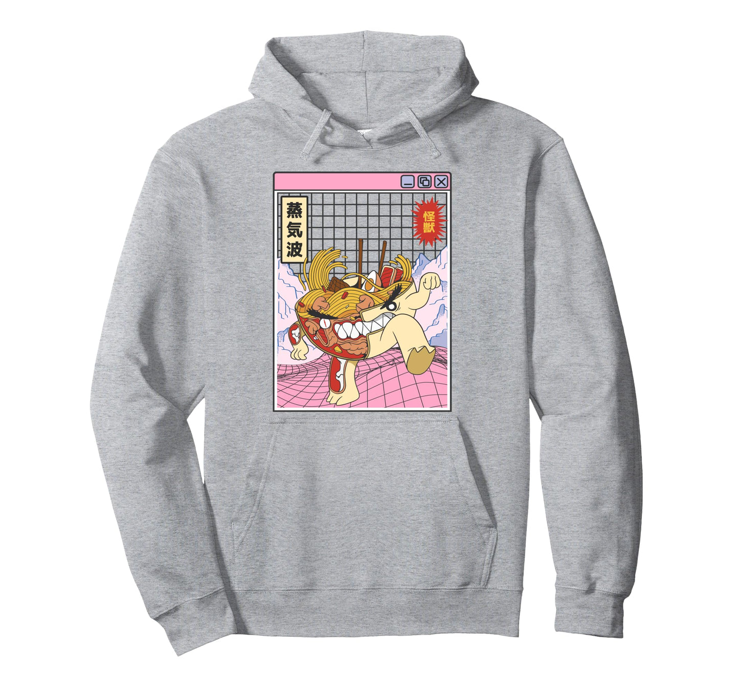 Ramen Noodles X Ray Kawaii Grid Hoodie - Aesthetic Graphic Unisex - T-Shirt, Sweatshirt, Hoodie