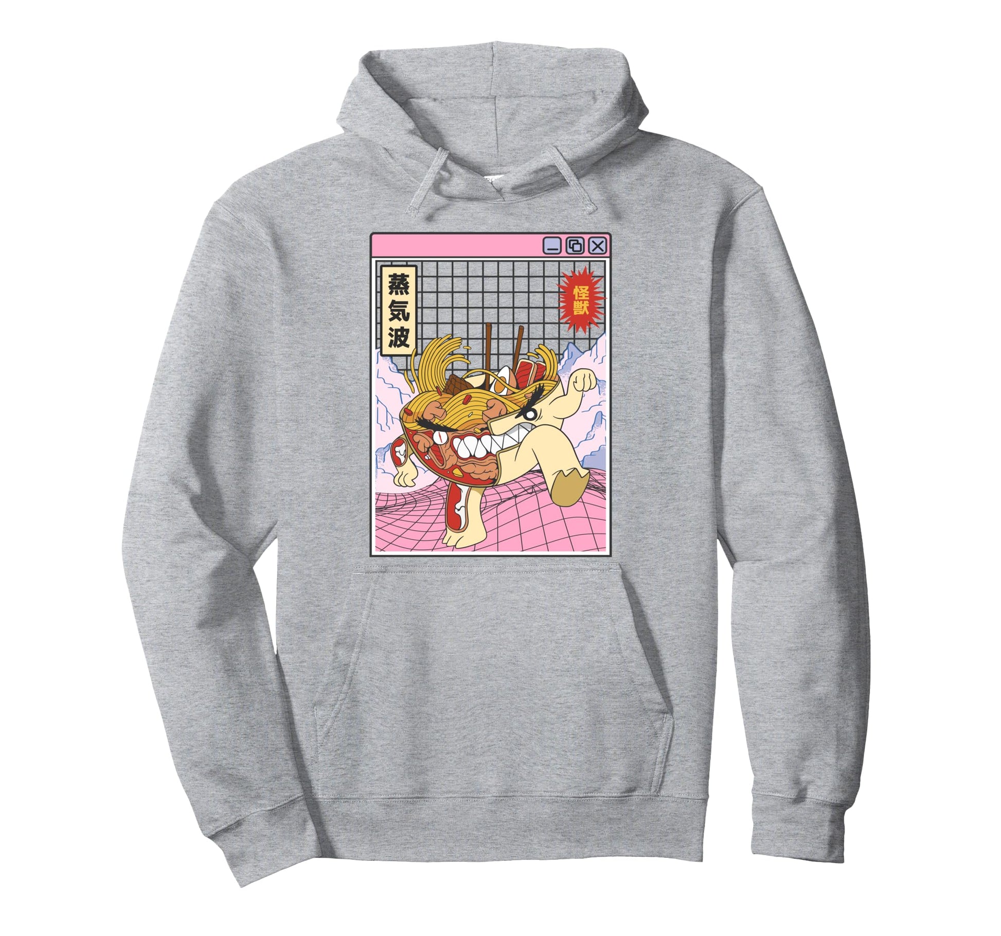 Ramen Noodles X Ray Kawaii Grid Hoodie - Aesthetic Graphic Unisex - T-Shirt, Sweatshirt, Hoodie