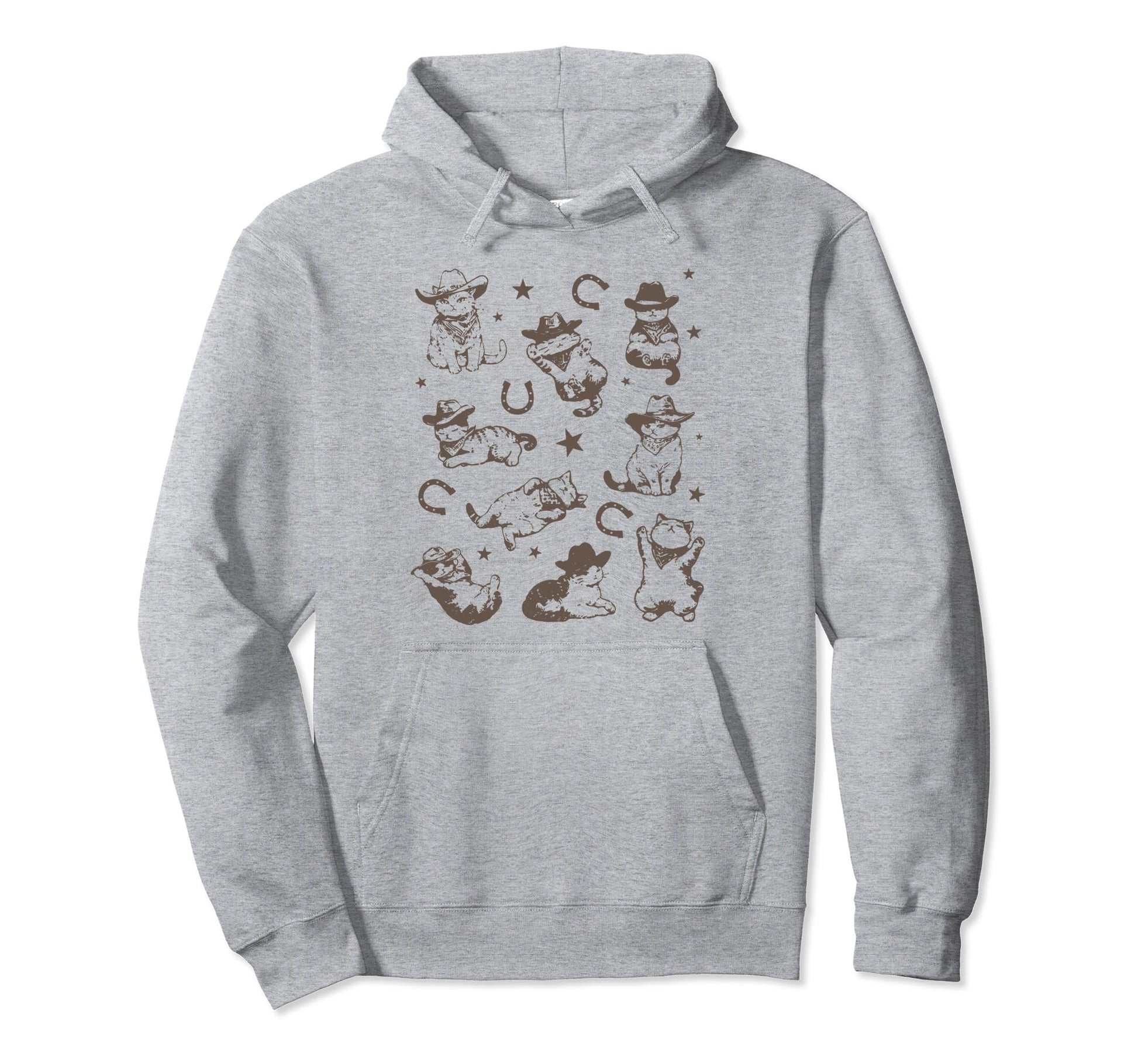 Cowboy Cats And Kittens Western Cowboy Hoodie - Trendy Graphic for Adults - T-Shirt, Sweatshirt, Hoodie