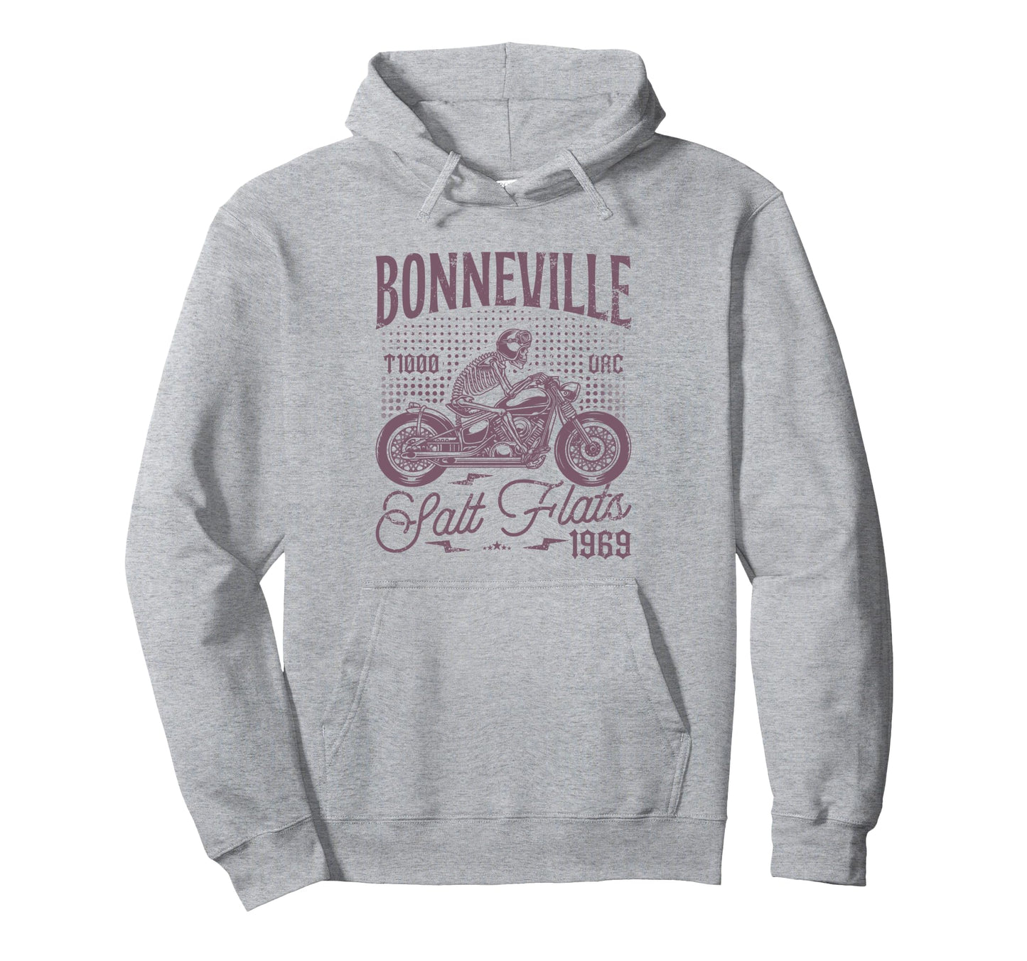Bonneville Salt Flats Motorcycle Hoodie - Custom Art Print Men Women - T-Shirt, Sweatshirt, Hoodie