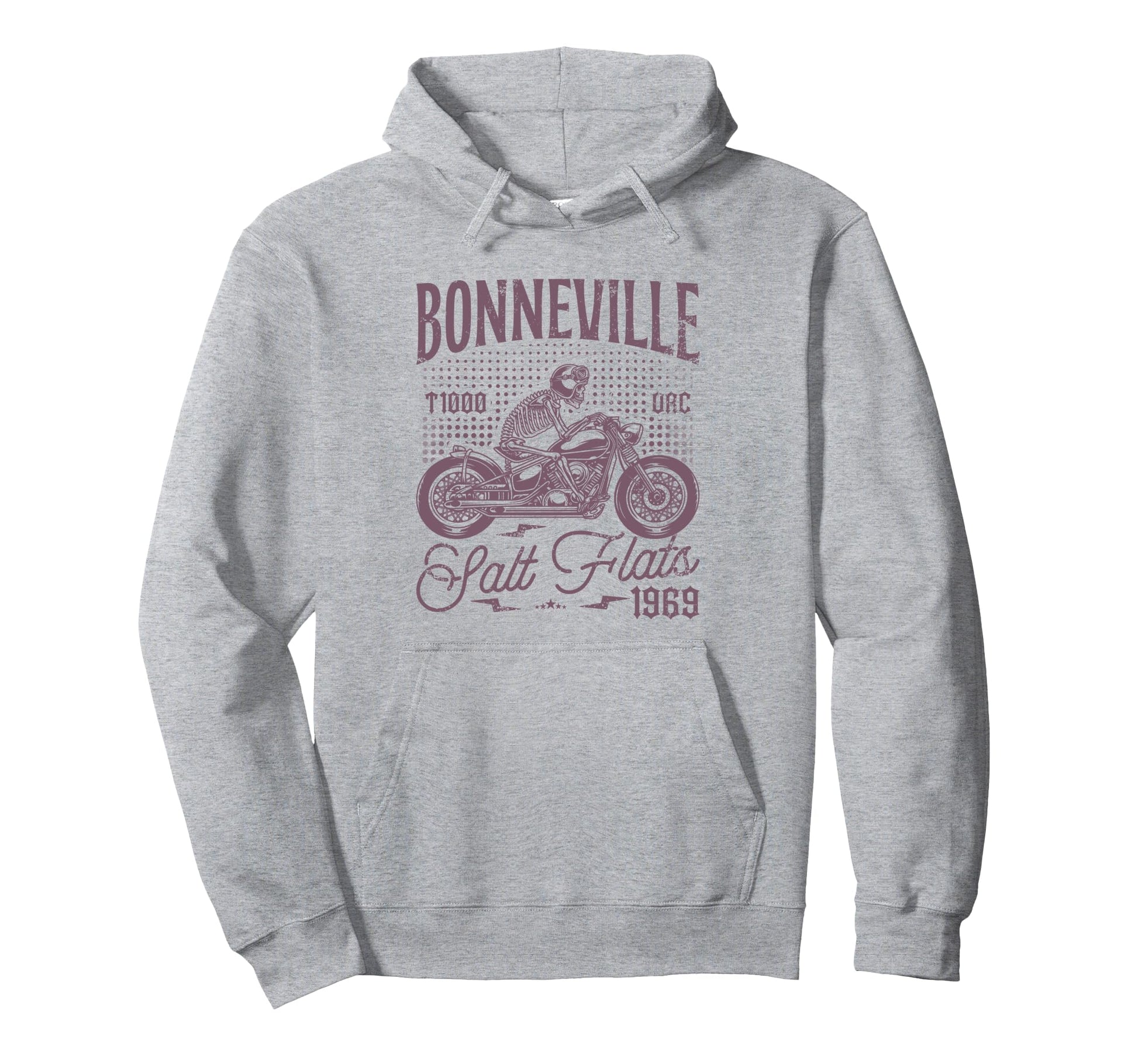 Bonneville Salt Flats Motorcycle Hoodie - Custom Art Print Men Women - T-Shirt, Sweatshirt, Hoodie