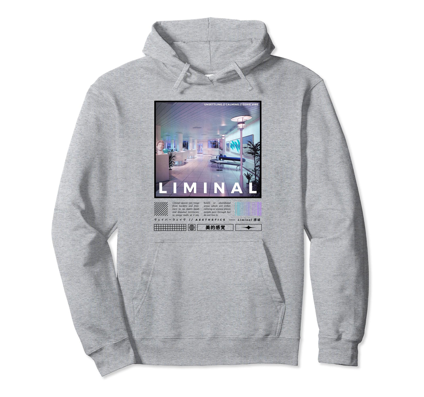 Liminal Spaces Internet 80S 90S Hoodie - Trendy Graphic Men Women - T-Shirt, Sweatshirt, Hoodie