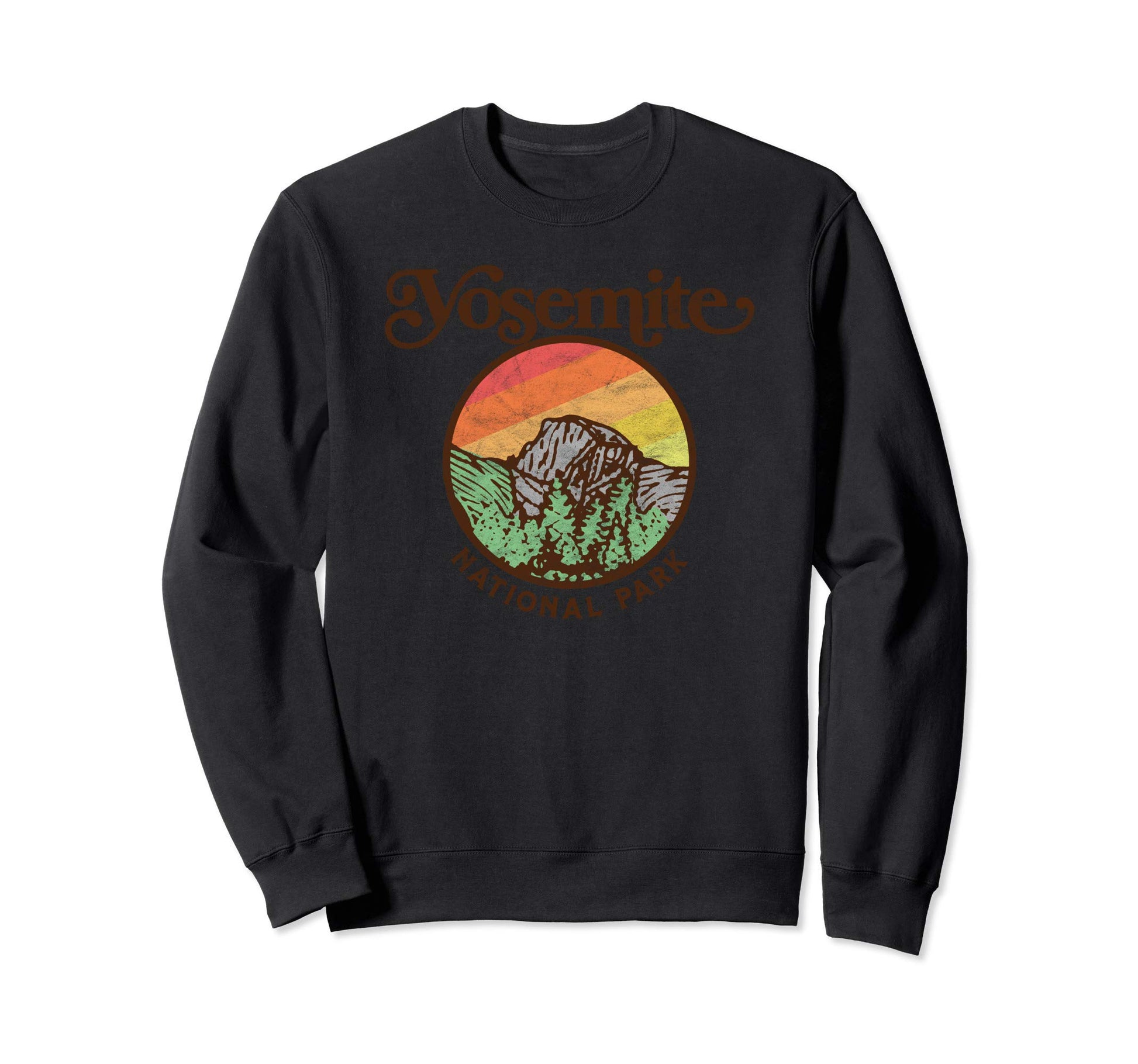 Yosemite National Park 80S Sweatshirt - Custom Art Print Men Women - T-Shirt, Sweatshirt, Hoodie