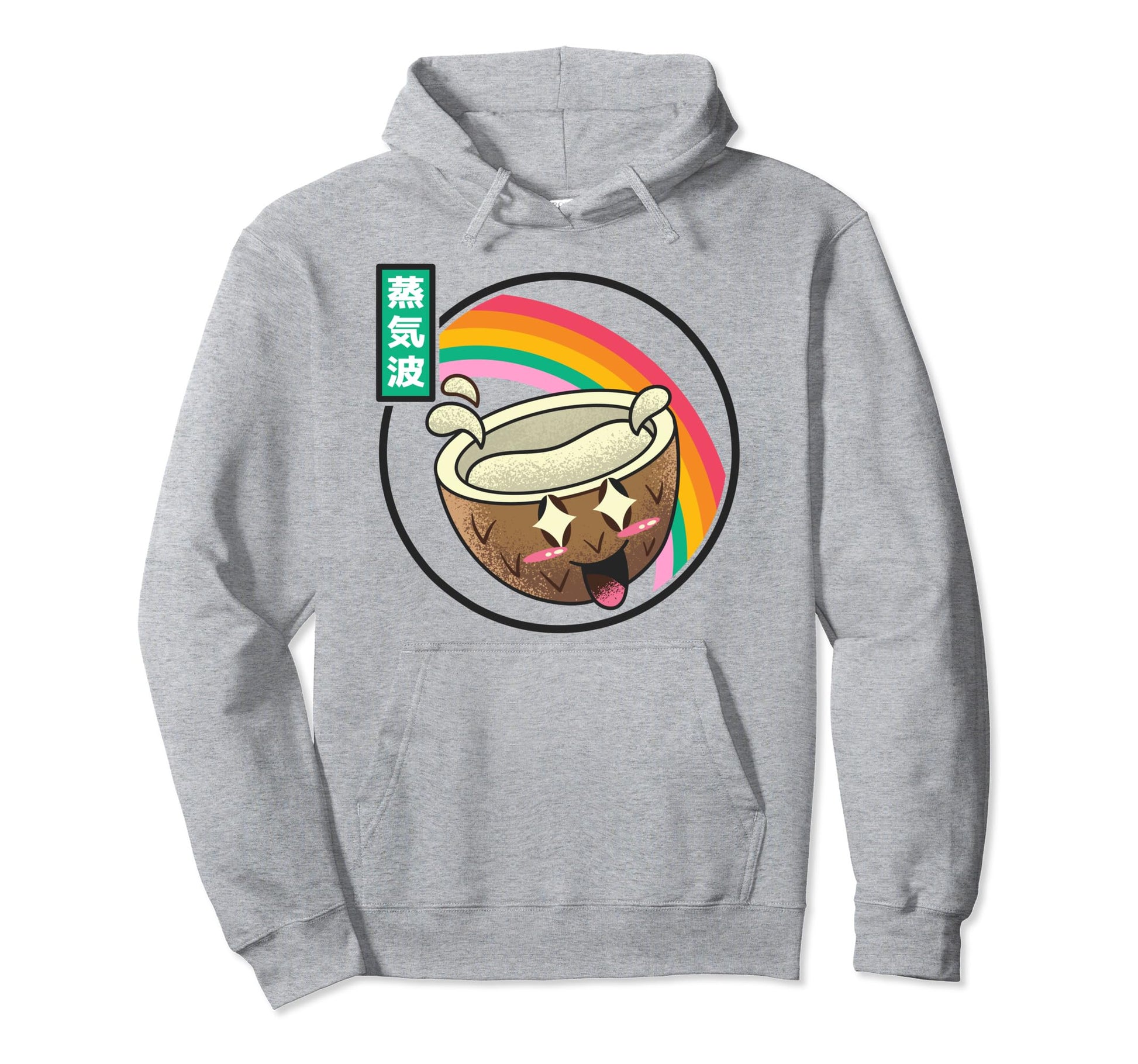 Japan Coconut Kawaii Rainbow Anime Hoodie - Graphic Print Unisex - T-Shirt, Sweatshirt, Hoodie