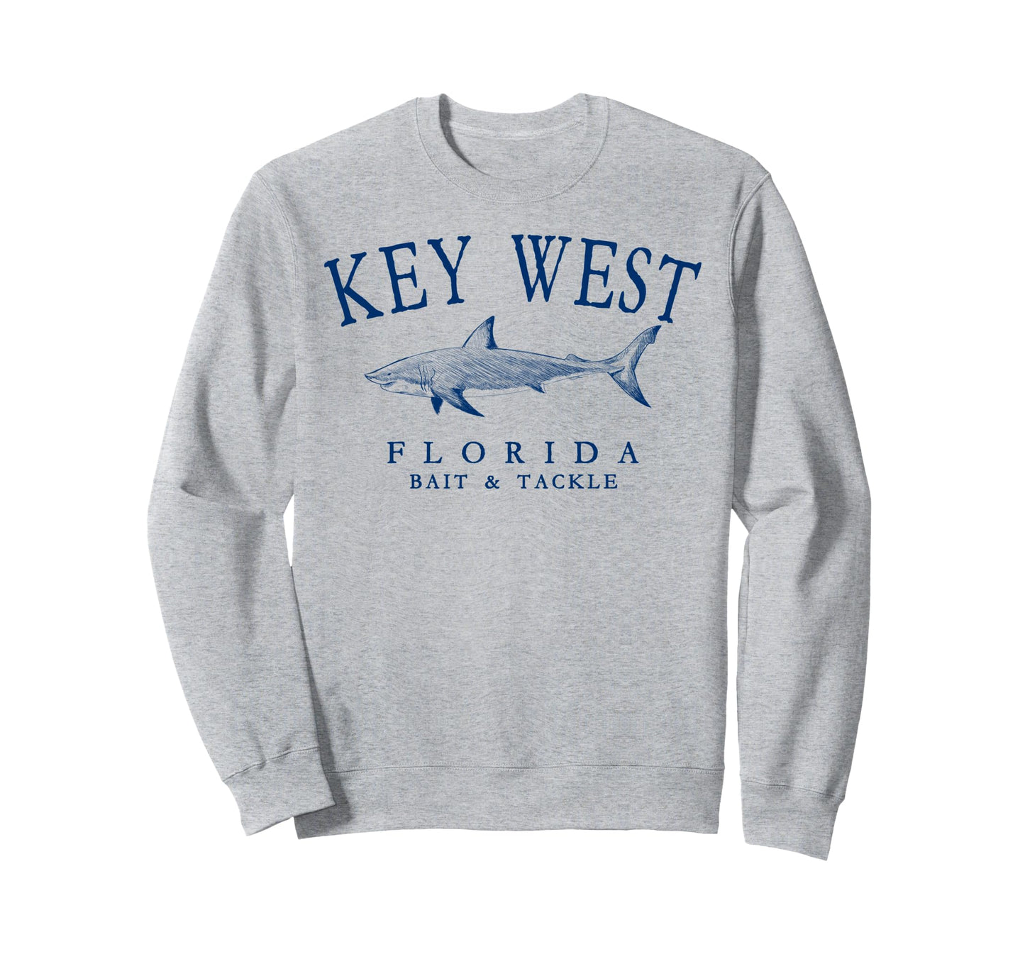 Key West Florida Shark Arched Sweatshirt - Fun Novelty Design for Adults - T-Shirt, Sweatshirt, Hoodie