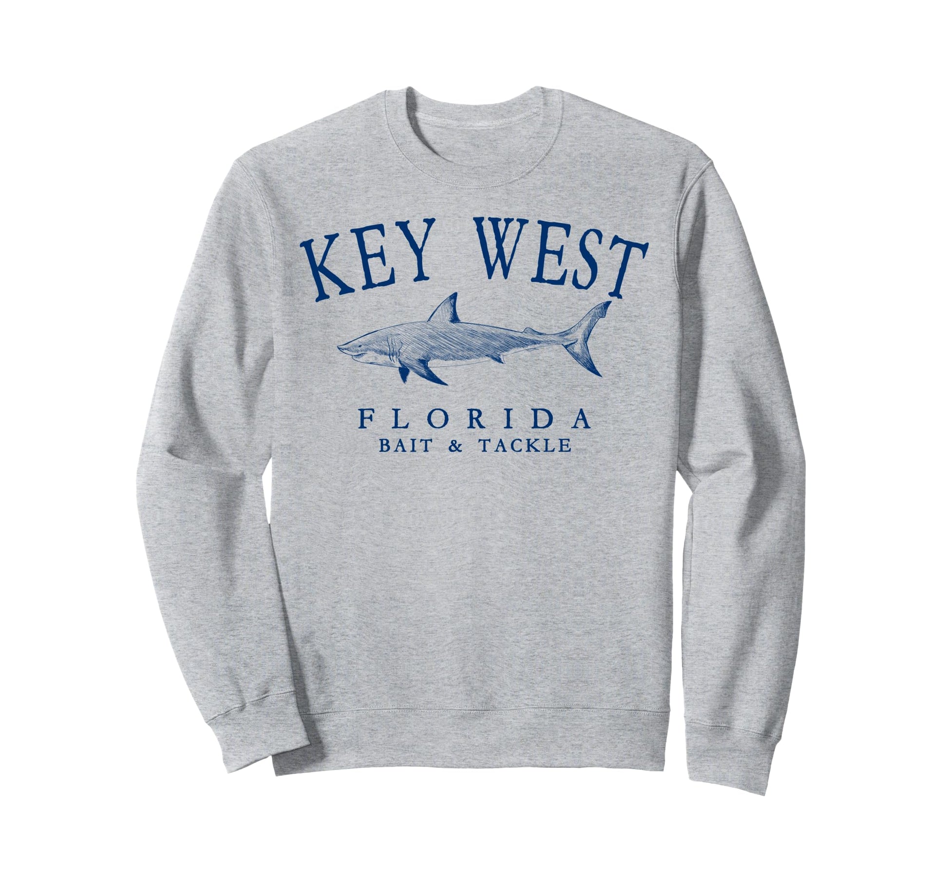 Key West Florida Shark Arched Sweatshirt - Fun Novelty Design for Adults - T-Shirt, Sweatshirt, Hoodie