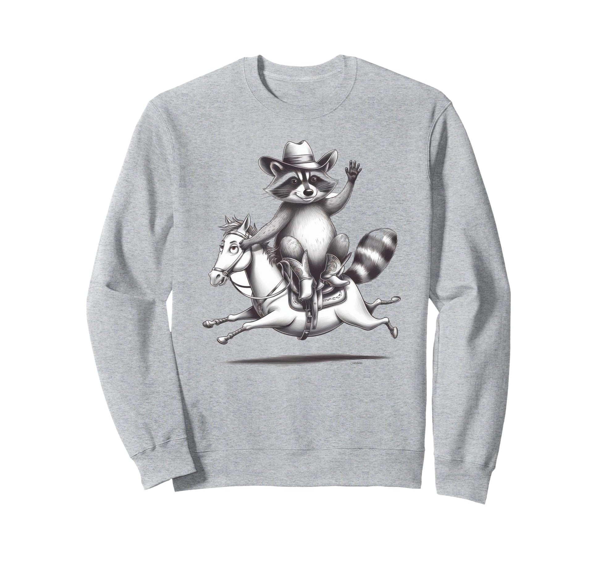 Raccoon 90S Country Music Western Sweatshirt - Novelty Apparel Unisex - T-Shirt, Sweatshirt, Hoodie