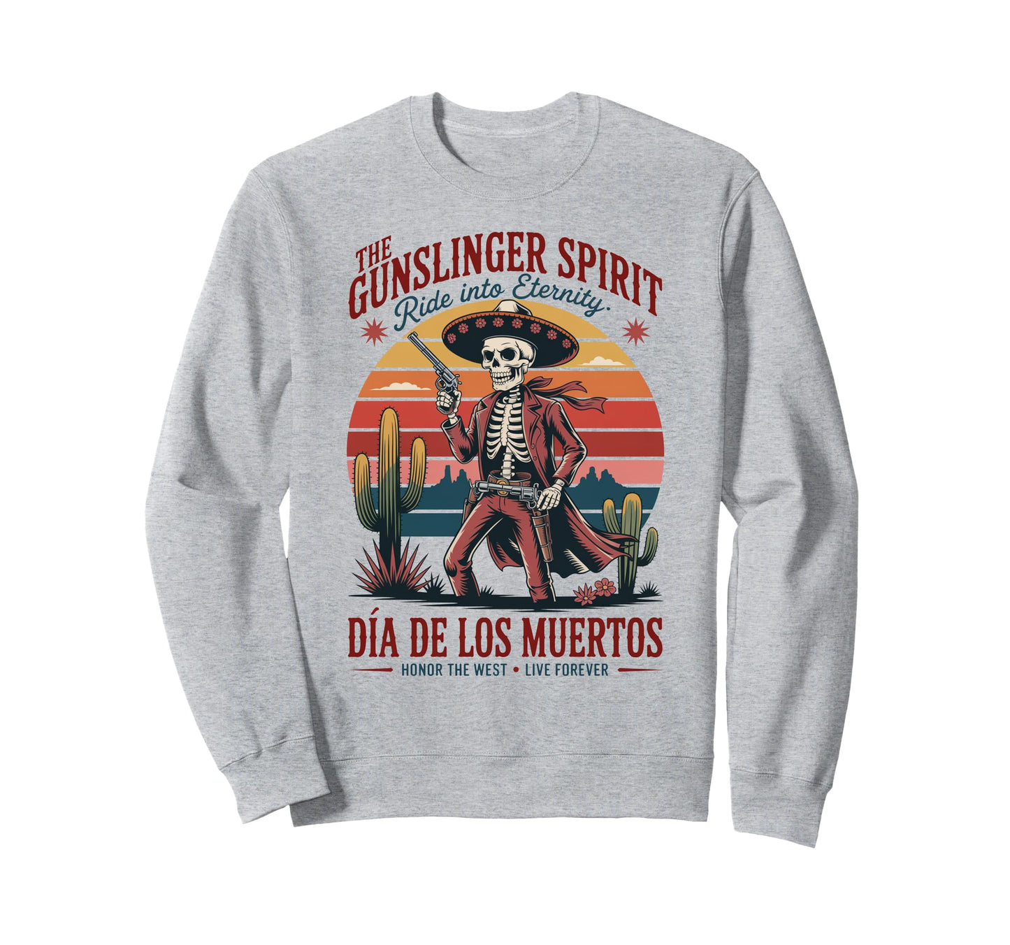 Mexican Heritage Wild West Sweatshirt - Casual Everyday Wear Men Women - T-Shirt, Sweatshirt, Hoodie