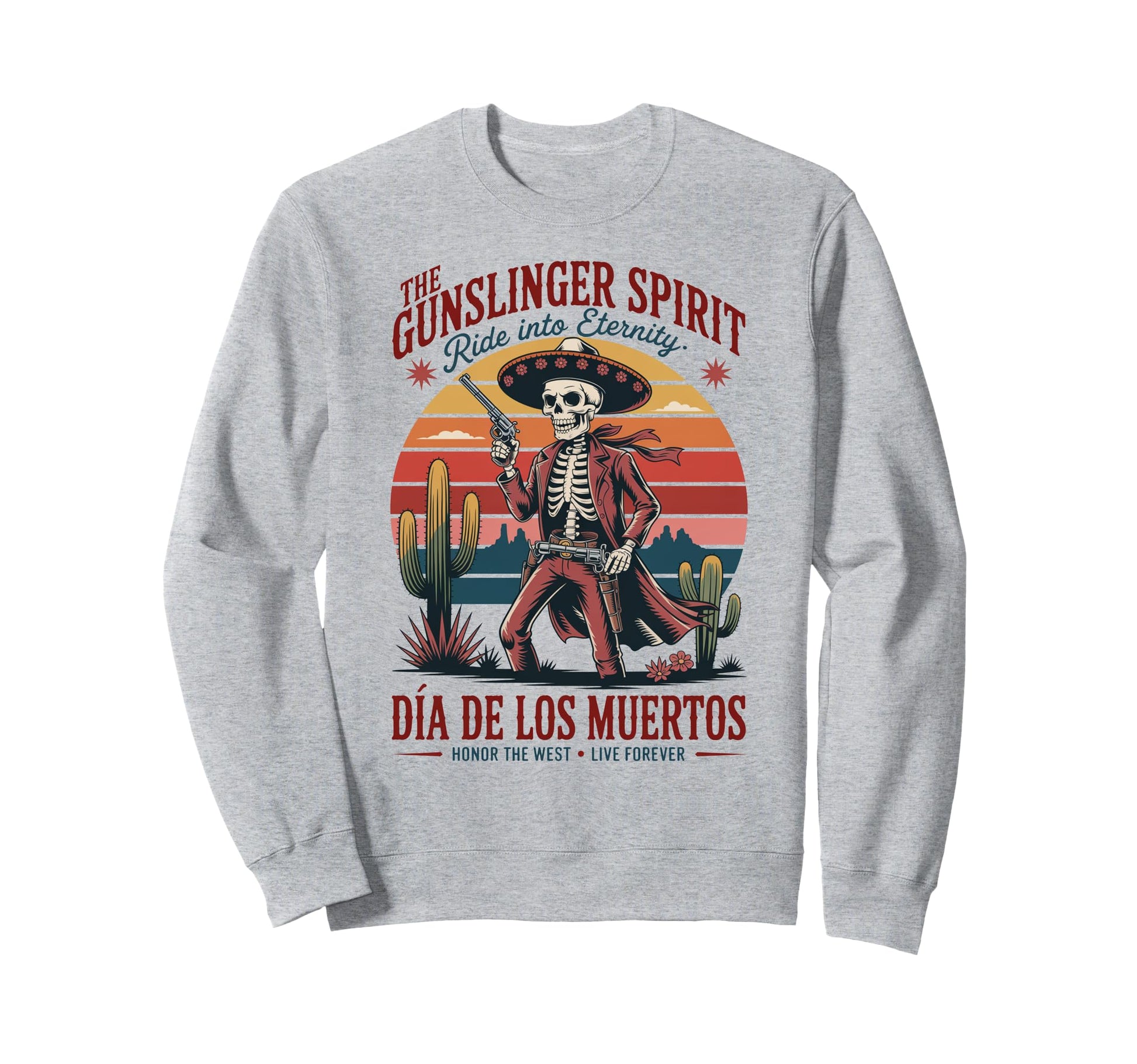 Mexican Heritage Wild West Sweatshirt - Casual Everyday Wear Men Women - T-Shirt, Sweatshirt, Hoodie