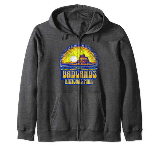 Badlands National Park South T-Shirt - Fun Novelty Design for Adults - T-Shirt, Sweatshirt, Hoodie