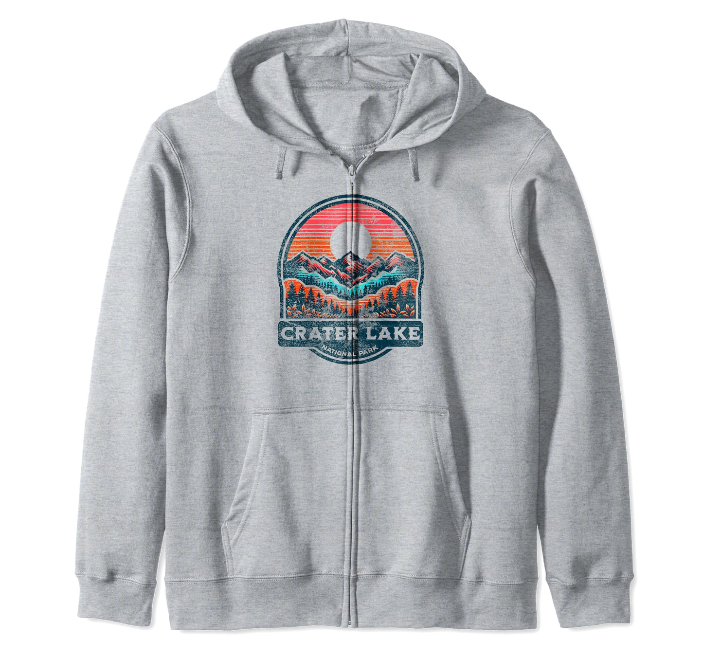 Crater Lake National Park Oregon Usa Hoodie - Custom Art Print Men Women - T-Shirt, Sweatshirt, Hoodie