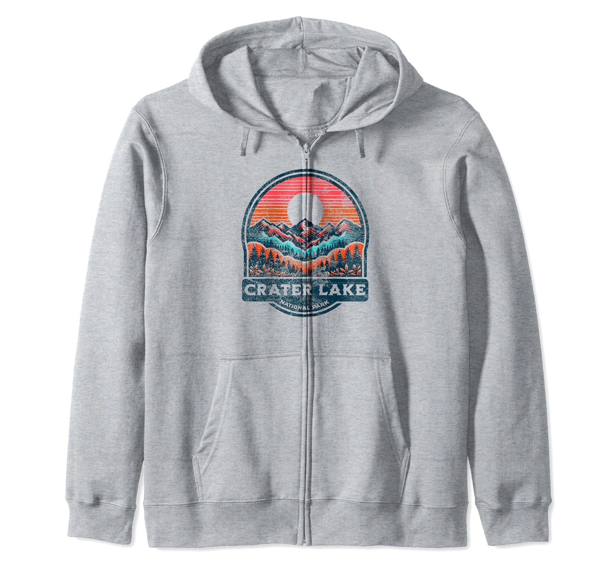 Crater Lake National Park Oregon Usa Hoodie - Custom Art Print Men Women - T-Shirt, Sweatshirt, Hoodie