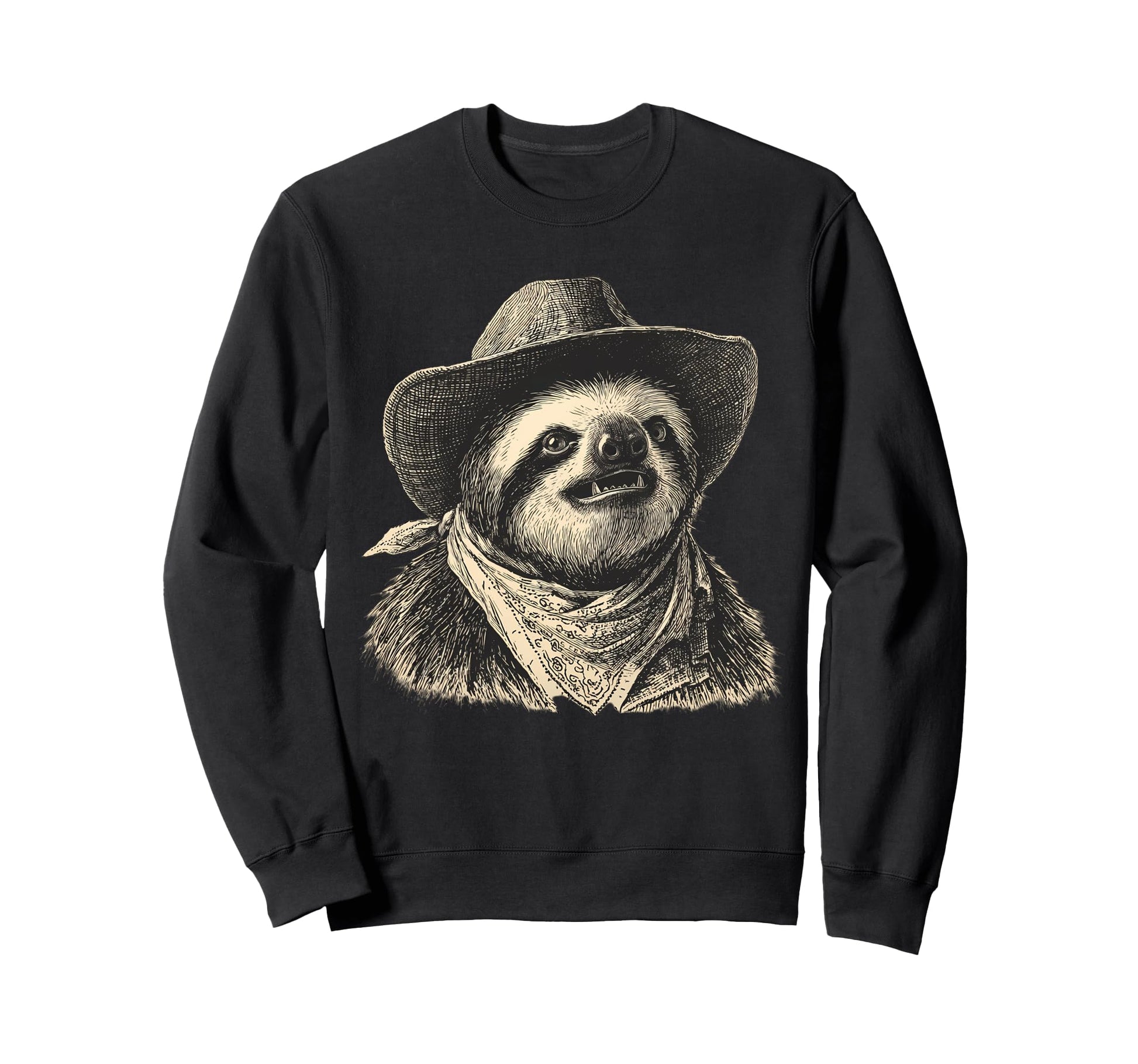 Country Cowboy Sloth Rodeo Cowgirl Sweatshirt - Aesthetic Graphic Unisex - T-Shirt, Sweatshirt, Hoodie
