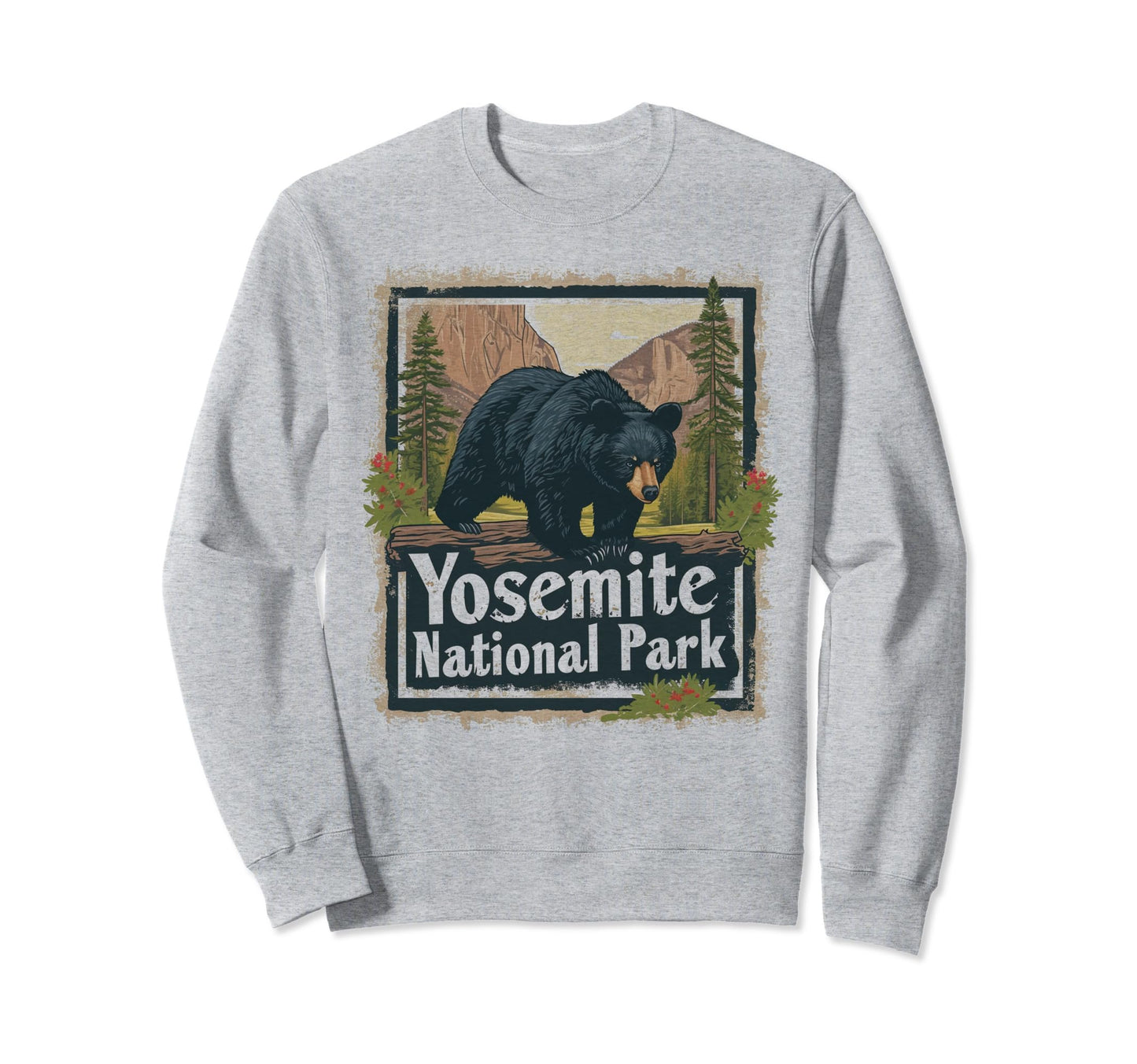 Yosemite Us National Park Sweatshirt - Casual Everyday Wear Unisex - T-Shirt, Sweatshirt, Hoodie