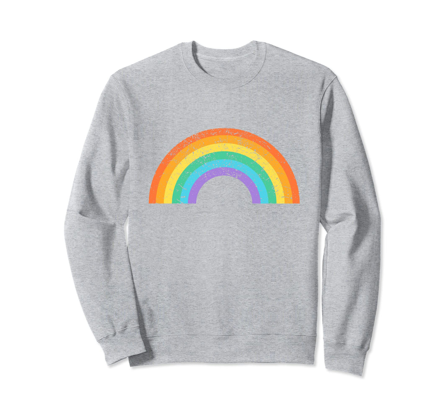 Rainbow 80S Gay Pride Lesbian Sweatshirt - Aesthetic Graphic Unisex - T-Shirt, Sweatshirt, Hoodie