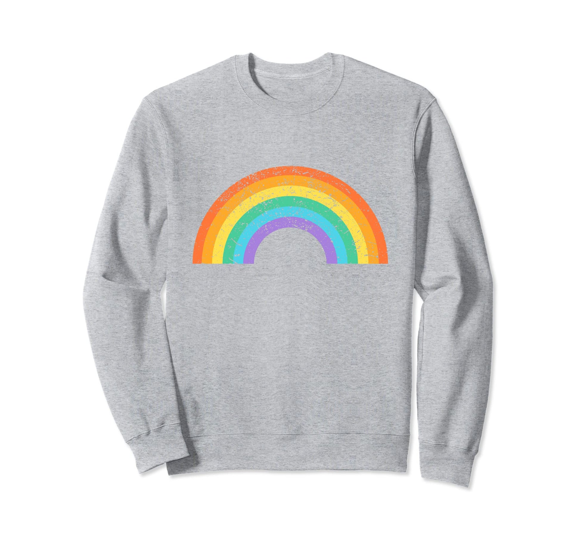 Rainbow 80S Gay Pride Lesbian Sweatshirt - Aesthetic Graphic Unisex - T-Shirt, Sweatshirt, Hoodie