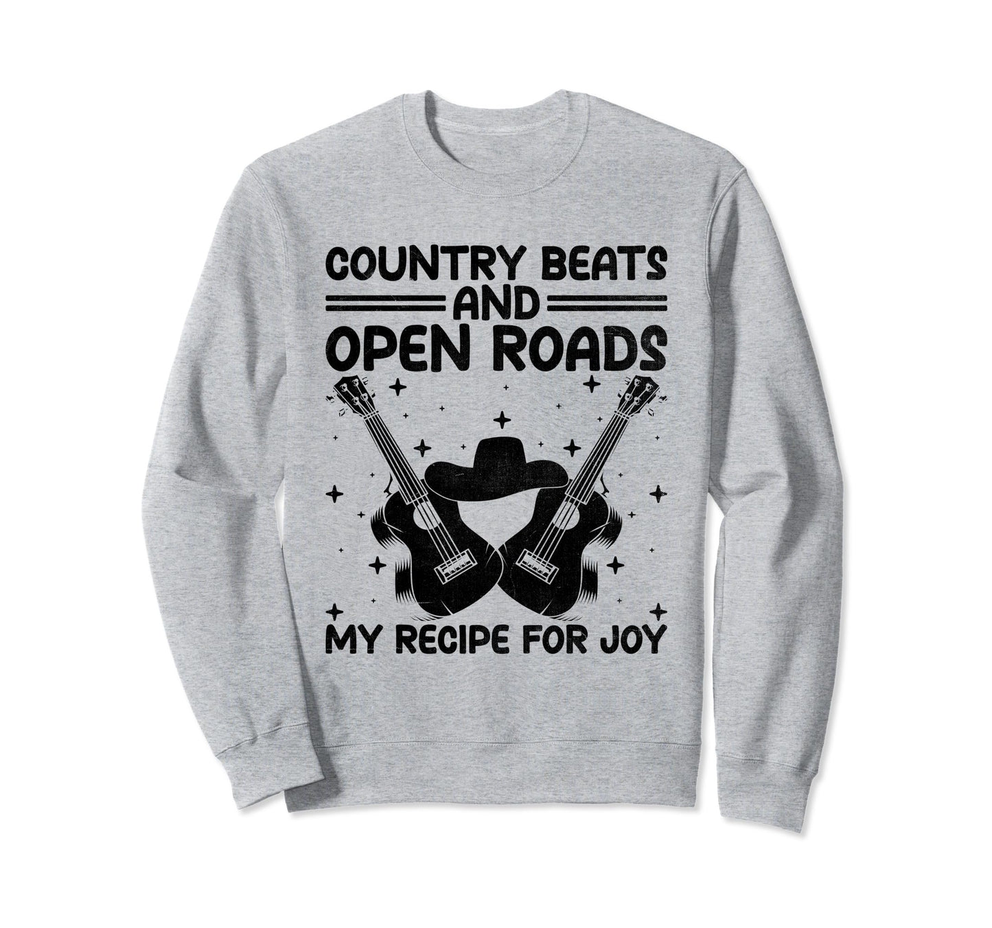 County Music Music Lover Western Sweatshirt - Minimalist Print for Adults - T-Shirt, Sweatshirt, Hoodie