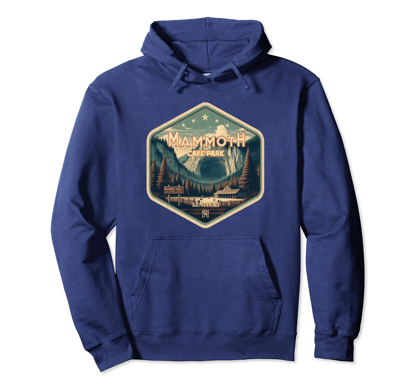 Mammoth Cave National Park Hexagonal Hoodie - Unique Graphic Unisex - T-Shirt, Sweatshirt, Hoodie