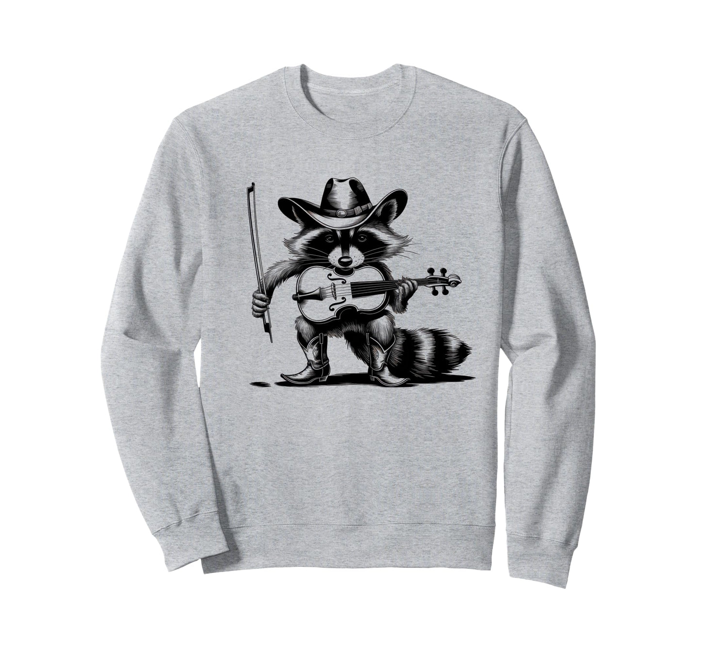 Raccoon 90S Country Music Western Sweatshirt - Unique Graphic Unisex - T-Shirt, Sweatshirt, Hoodie