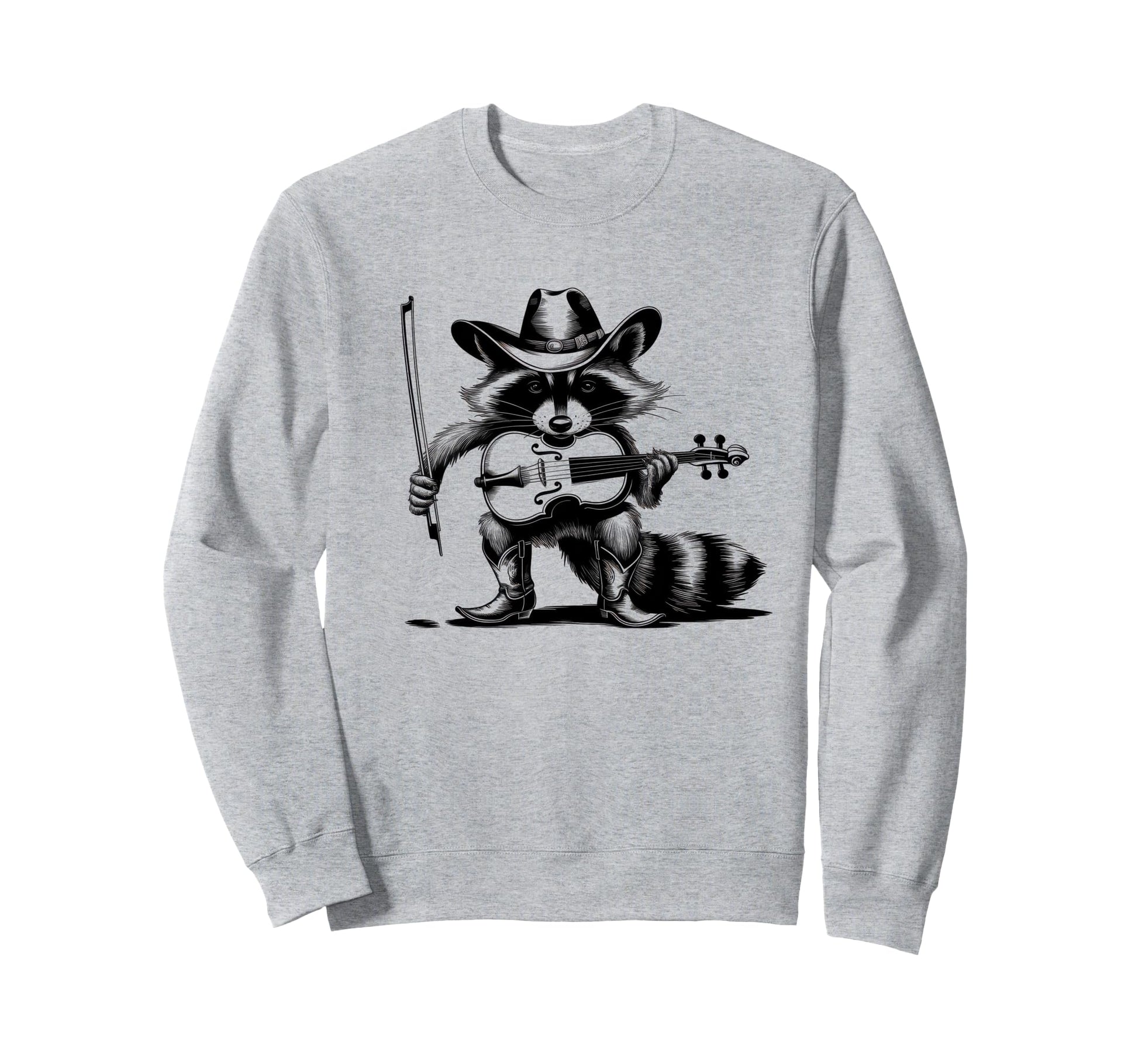 Raccoon 90S Country Music Western Sweatshirt - Unique Graphic Unisex - T-Shirt, Sweatshirt, Hoodie