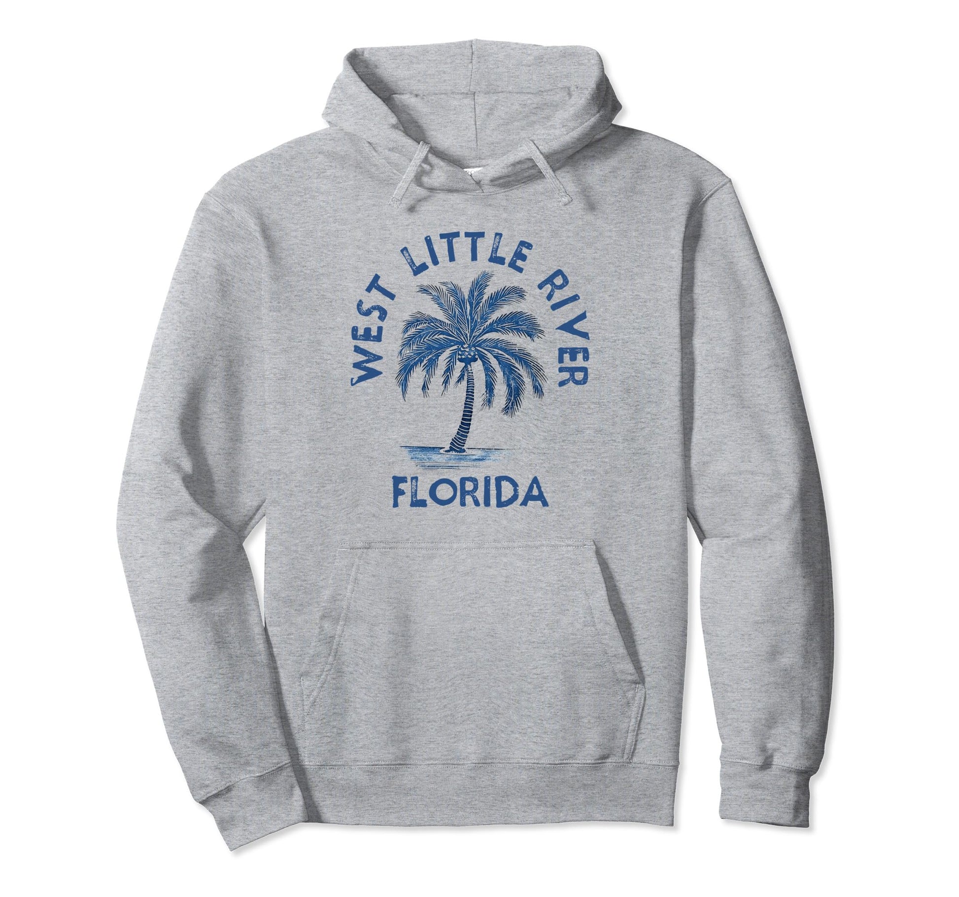 West Little River Florida Palm Tree Fl Hoodie - Novelty Apparel for Adults - T-Shirt, Sweatshirt, Hoodie