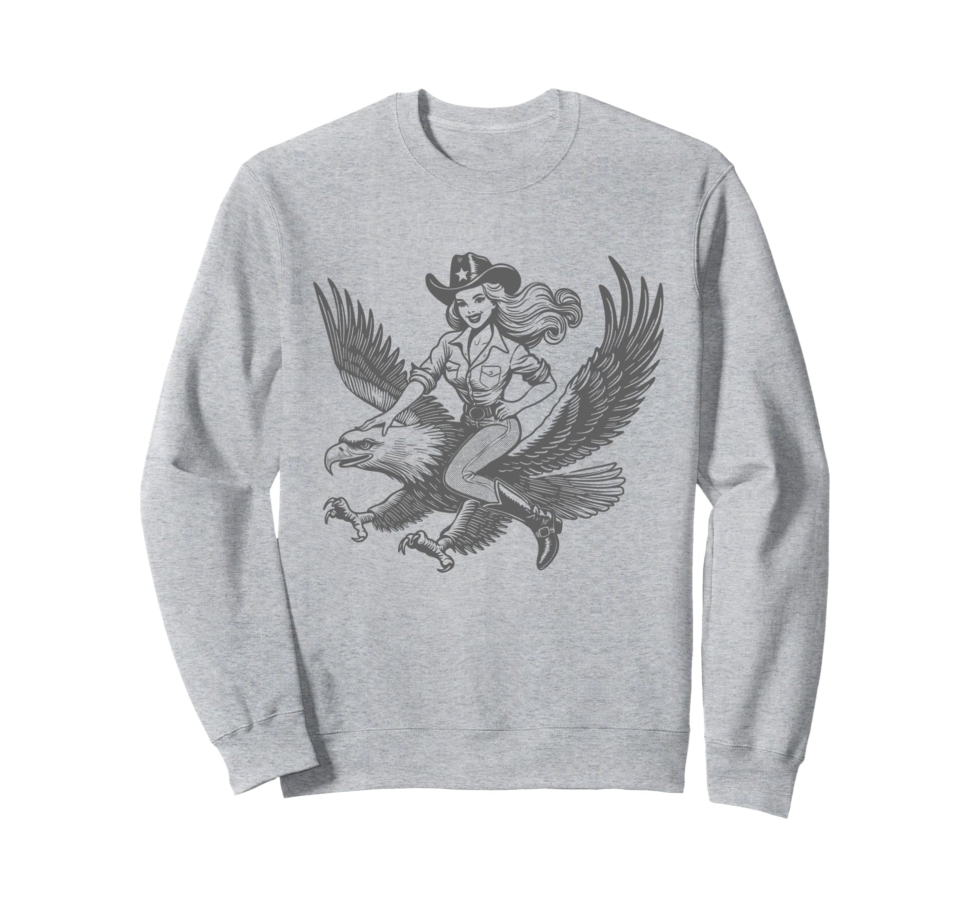 Funny Western Cowboy Cowgirl Sweatshirt - Aesthetic Graphic for Adults - T-Shirt, Sweatshirt, Hoodie