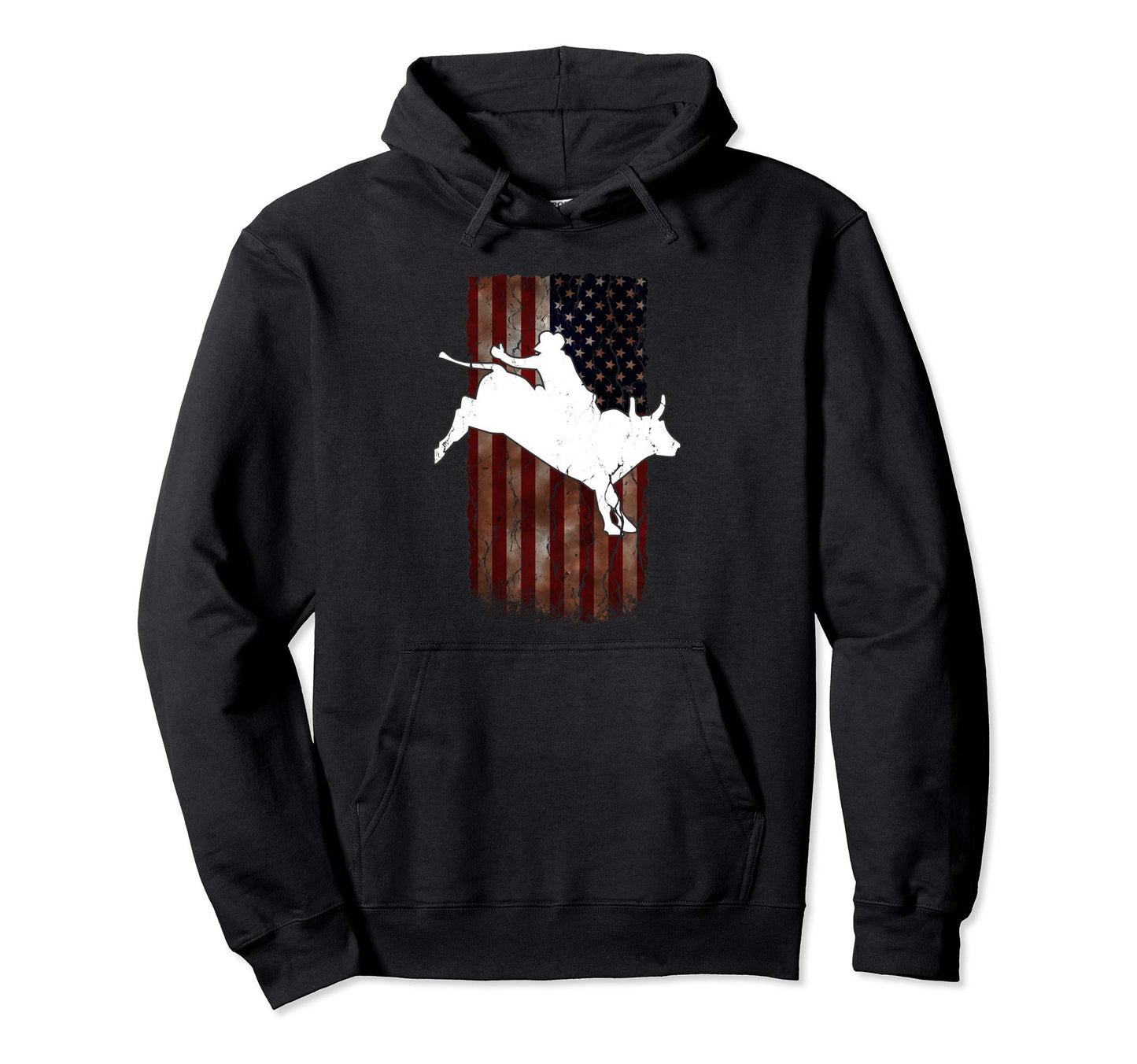 Usa Bull Rider America Cowboy Cowgirl Hoodie - Novelty Apparel Unisex - T-Shirt, Sweatshirt, Hoodie