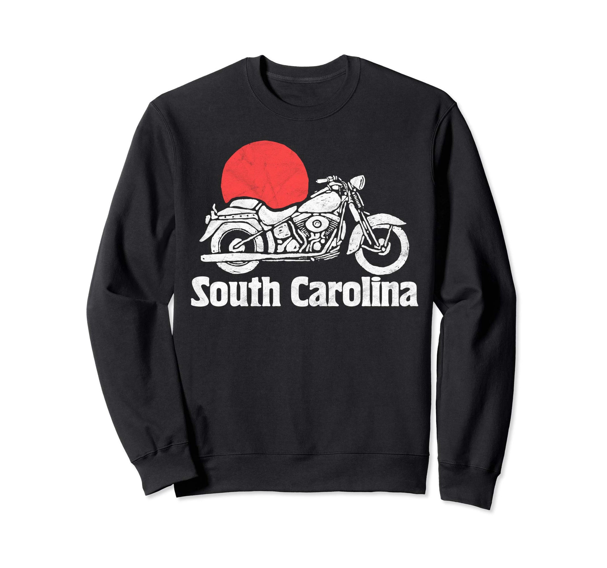 South Carolina Motorcycle Sun Sweatshirt - Custom Art Print Unisex - T-Shirt, Sweatshirt, Hoodie