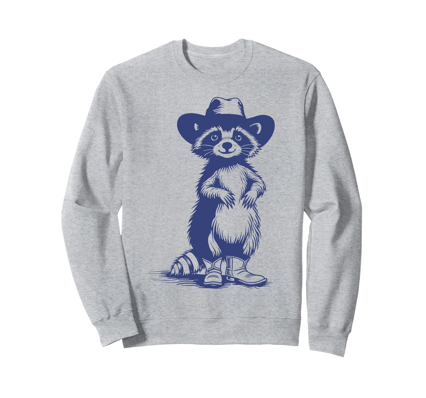 Raccoon Western Funny Cowboy Sweatshirt - Aesthetic Graphic for Adults - T-Shirt, Sweatshirt, Hoodie