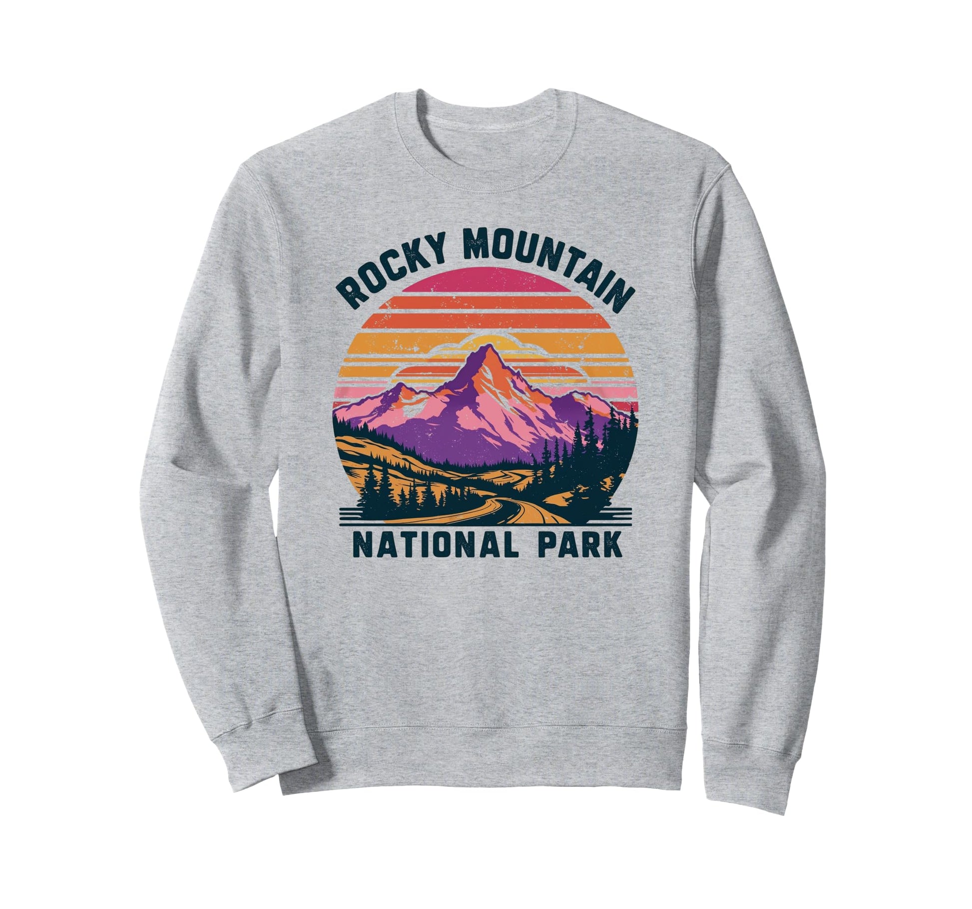 Rocky Mountain National Park Sunset Sweatshirt - Trendy Graphic Unisex - T-Shirt, Sweatshirt, Hoodie
