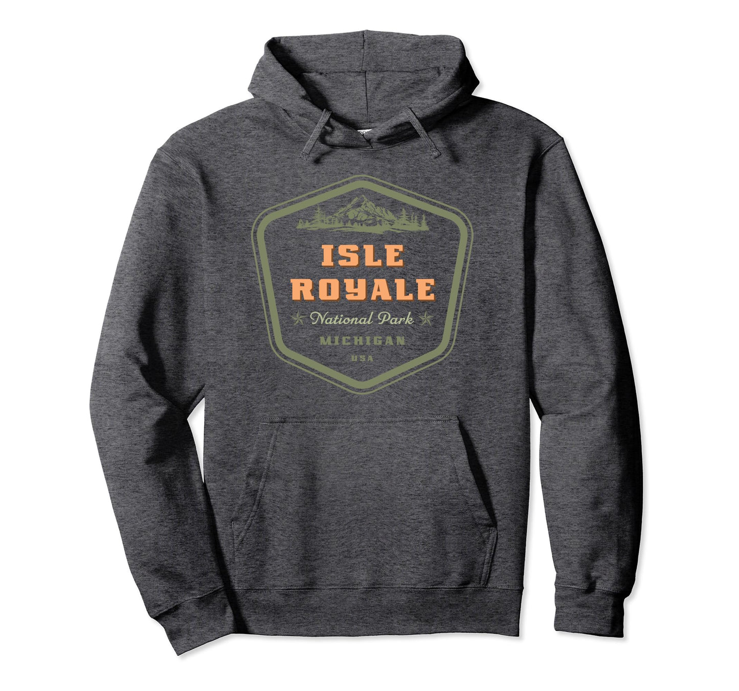 Isle Royale National Park Michigan Hoodie - Fun Novelty Design for Adults - T-Shirt, Sweatshirt, Hoodie