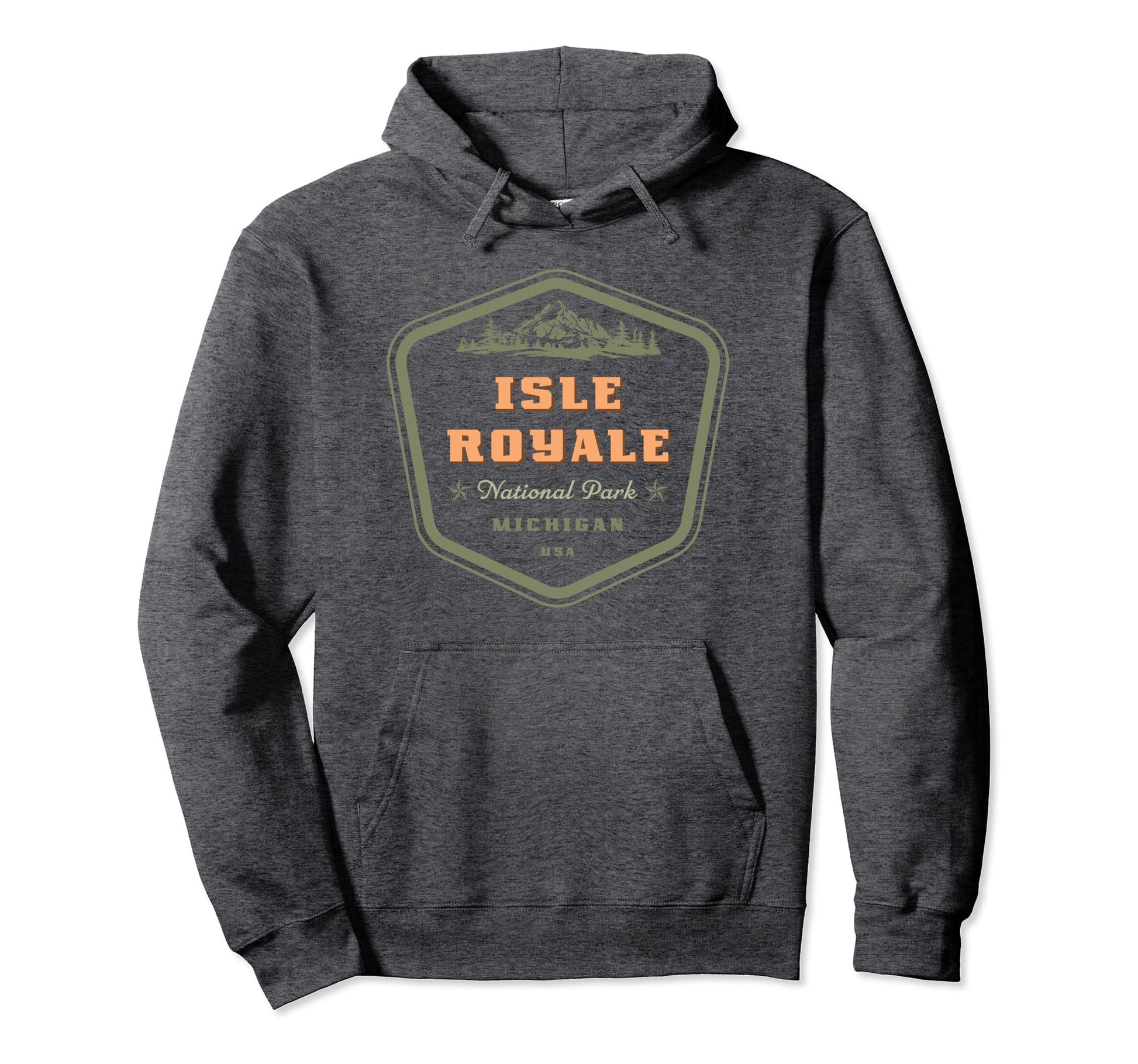 Isle Royale National Park Michigan Hoodie - Fun Novelty Design for Adults - T-Shirt, Sweatshirt, Hoodie