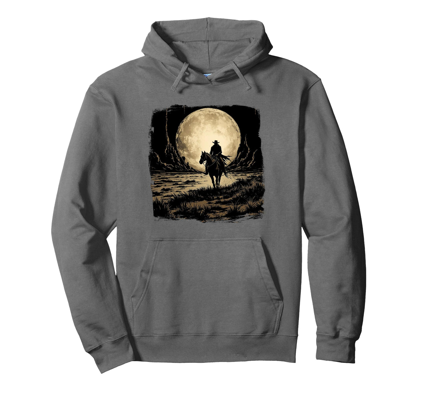 Cowboy Dark Hoodie - Aesthetic Graphic for Adults - T-Shirt, Sweatshirt, Hoodie