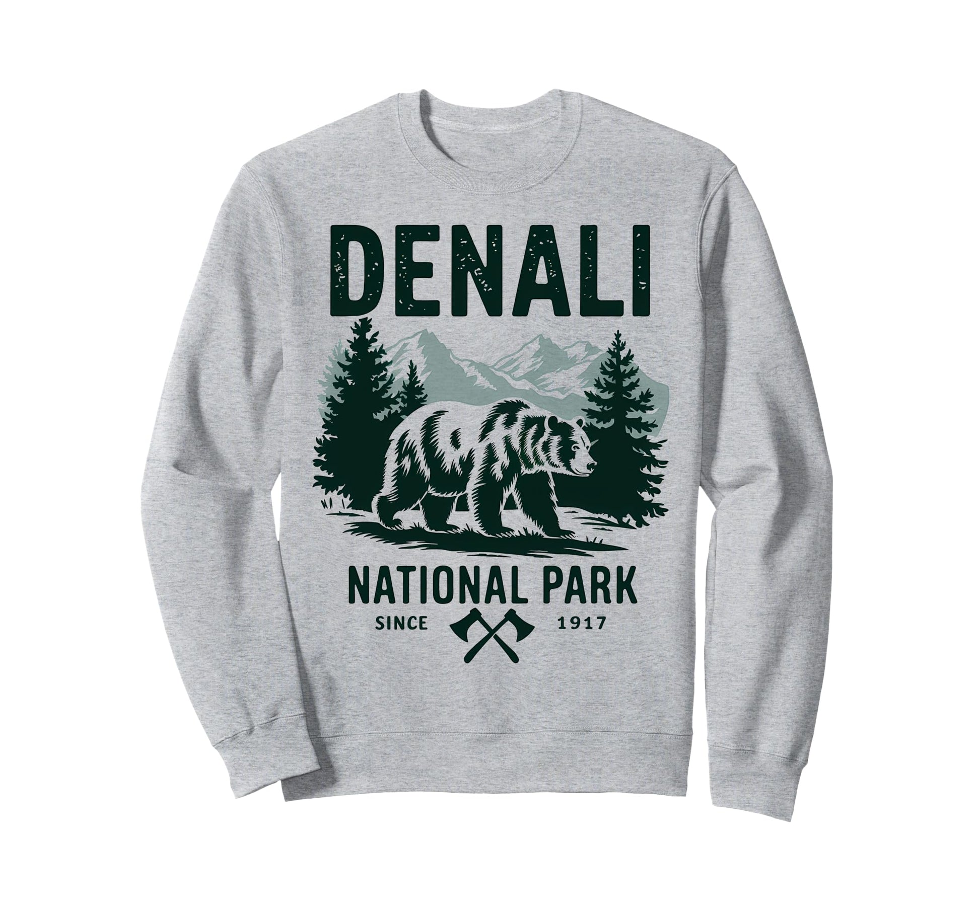 Denali Est 1917 Alaska National Sweatshirt - Streetwear Style for Adults - T-Shirt, Sweatshirt, Hoodie
