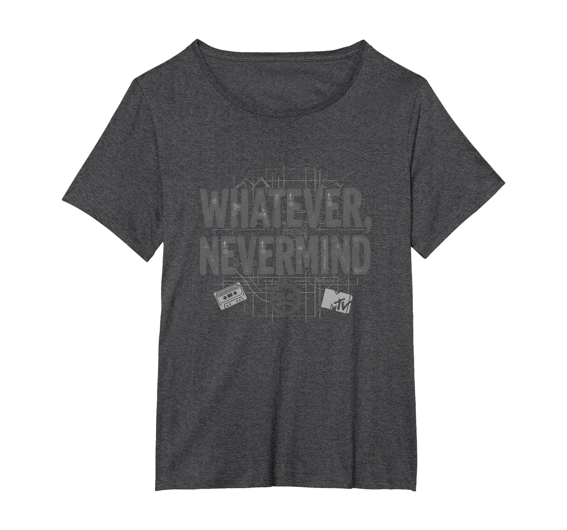 Whatever Nevermind Gen X Nostalgic 90S T-Shirt - Fun Novelty Design Unisex - T-Shirt, Sweatshirt, Hoodie
