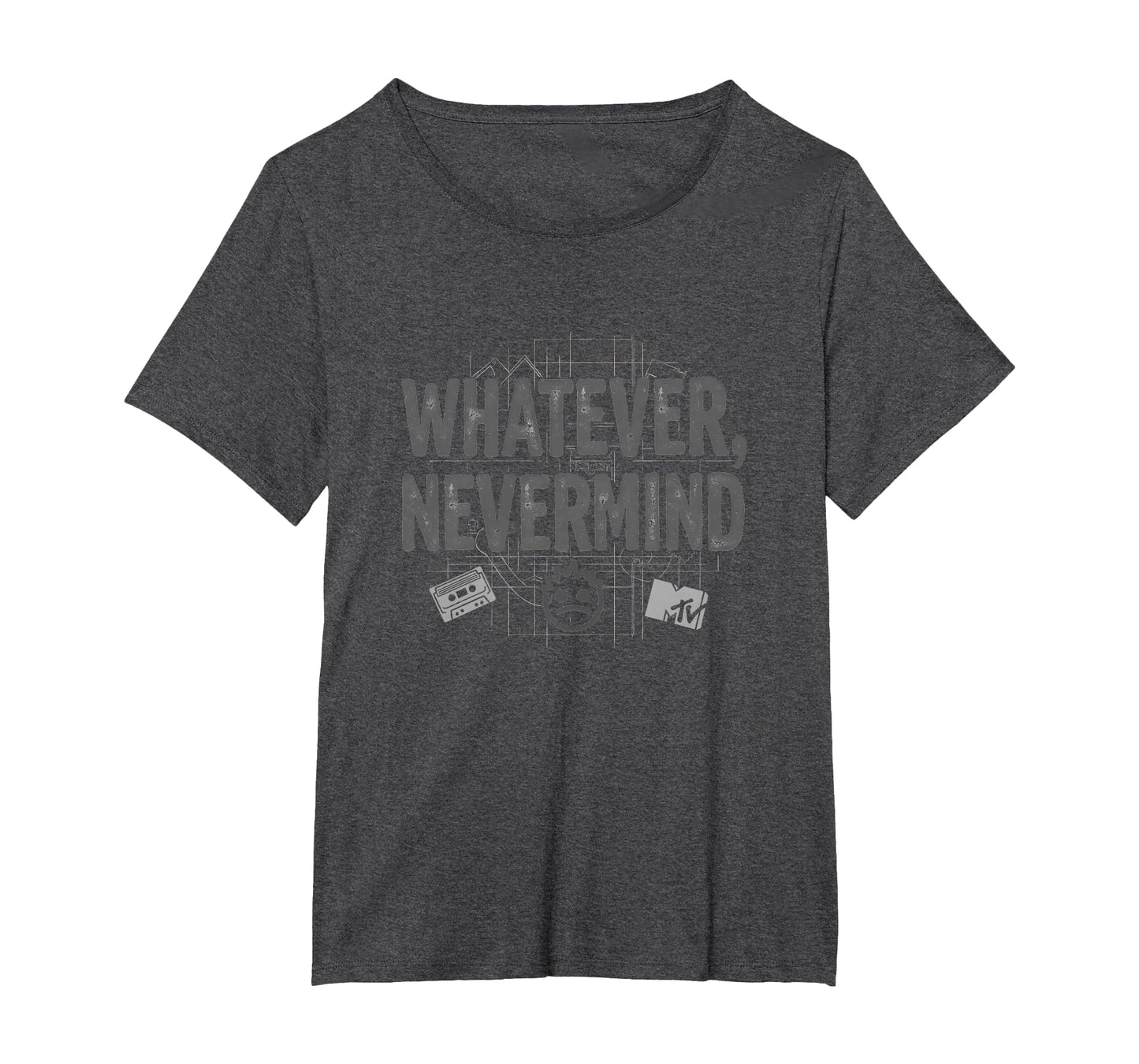 Whatever Nevermind Gen X Nostalgic T-Shirt - Minimalist Print Men Women - T-Shirt, Sweatshirt, Hoodie