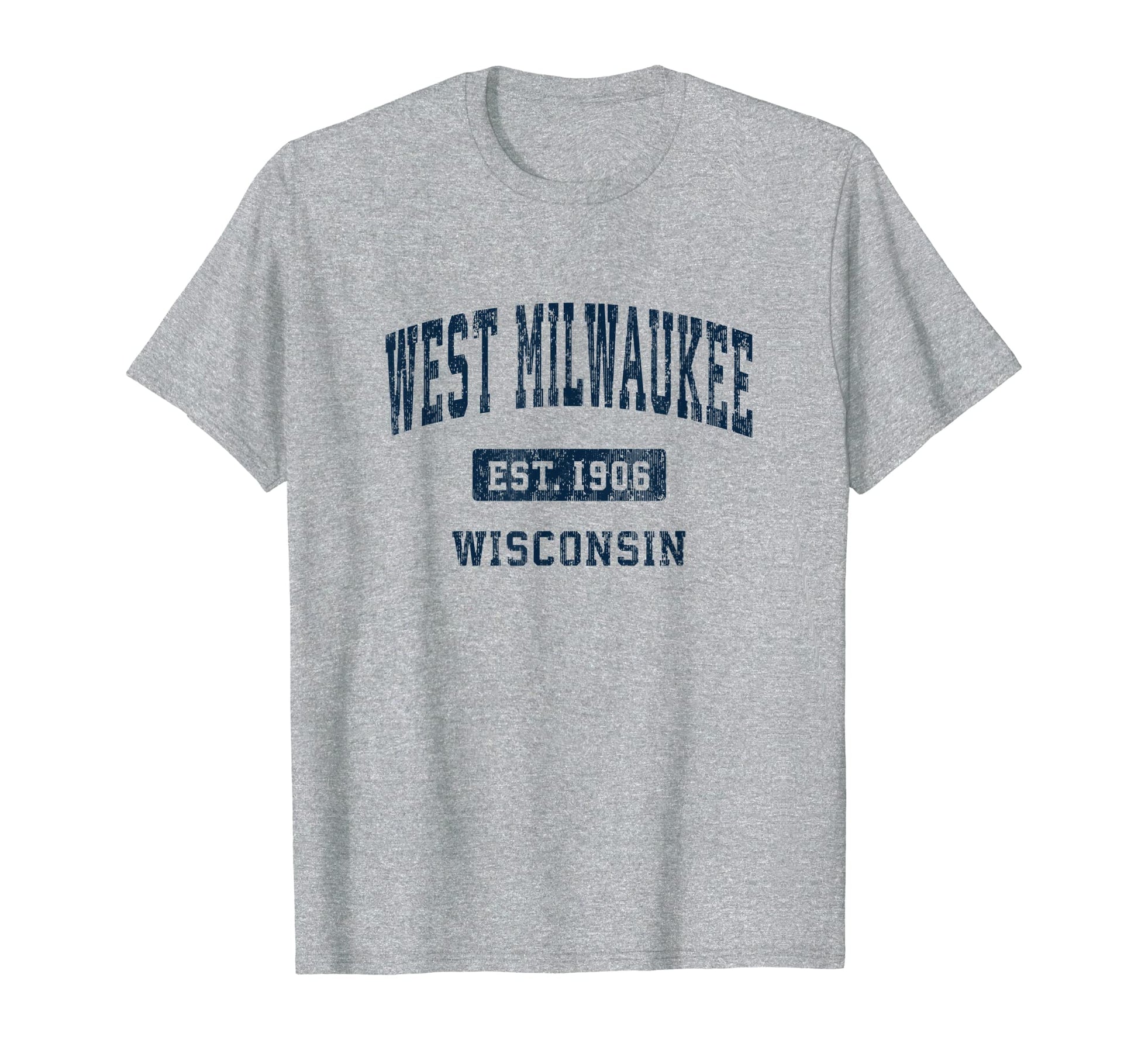 West Milwaukee Wisconsin Wi Athletic T-Shirt - Trendy Graphic for Adults - T-Shirt, Sweatshirt, Hoodie