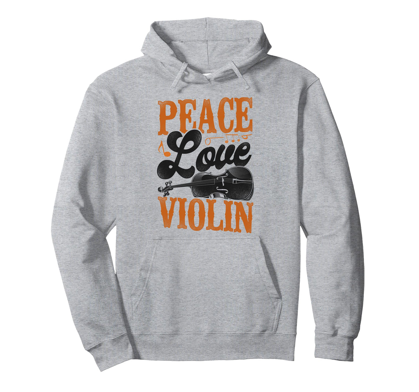 Violin Violinist Peace Love Violin Hoodie - Novelty Apparel Unisex - T-Shirt, Sweatshirt, Hoodie