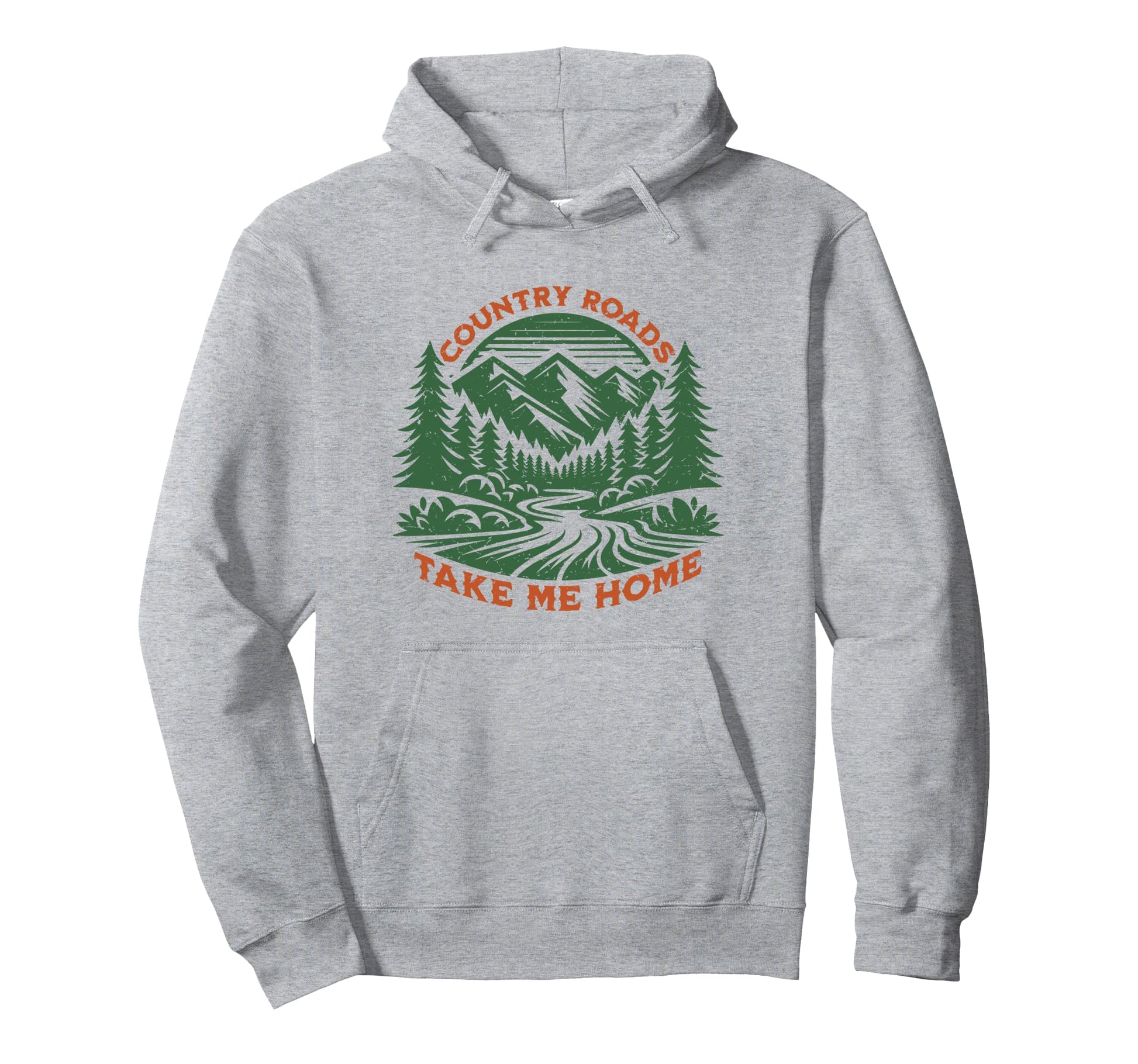 Country Roads Take Me Home Cowboy Hoodie - Graphic Print for Adults - T-Shirt, Sweatshirt, Hoodie