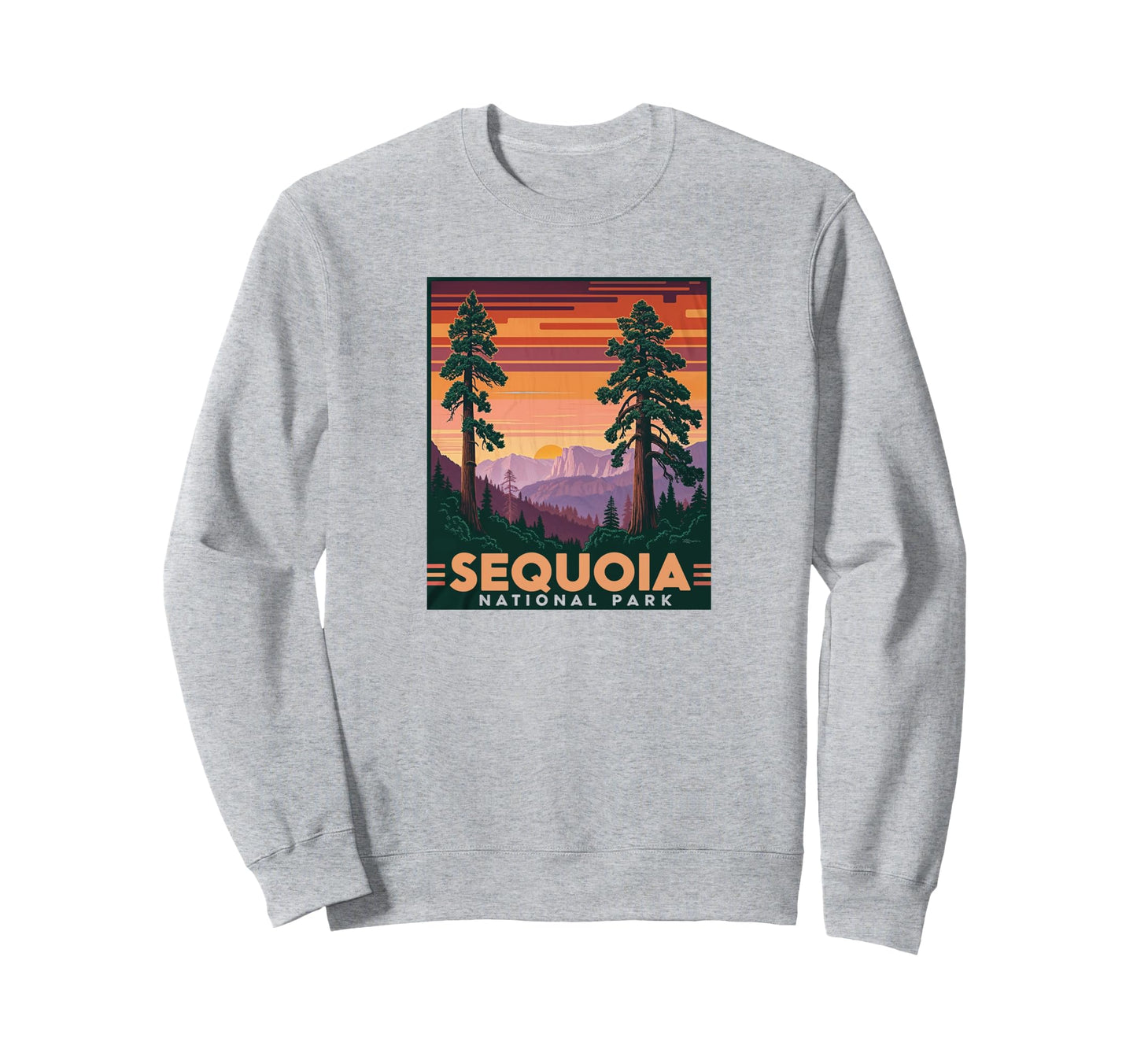Sequoia National Park Sunset Sweatshirt - Aesthetic Graphic Unisex - T-Shirt, Sweatshirt, Hoodie