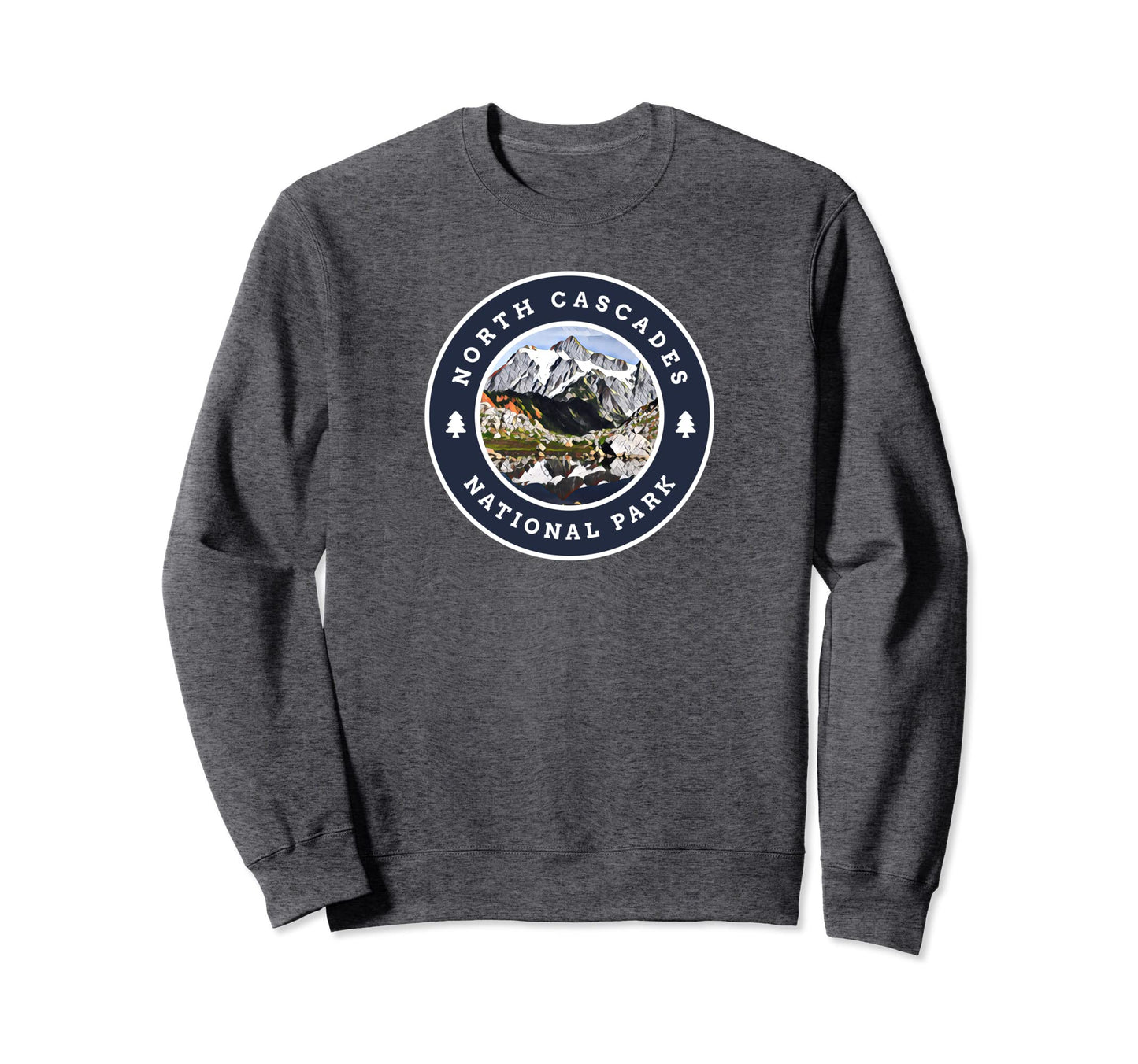North Cascades National Park Sweatshirt - Minimalist Print Unisex - T-Shirt, Sweatshirt, Hoodie