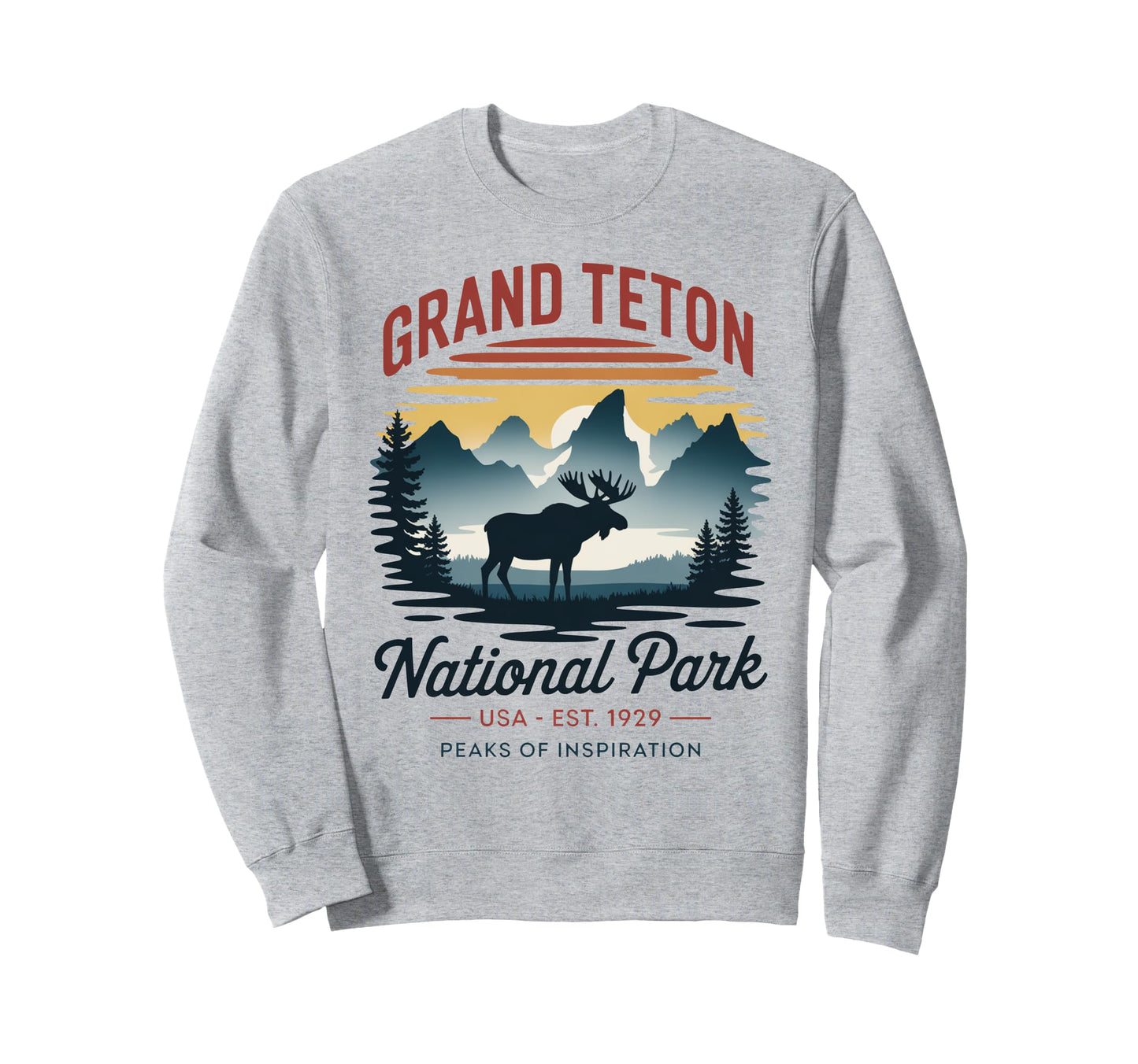 Grand Teton National Park Mountain Sweatshirt - Streetwear Style for Adults - T-Shirt, Sweatshirt, Hoodie