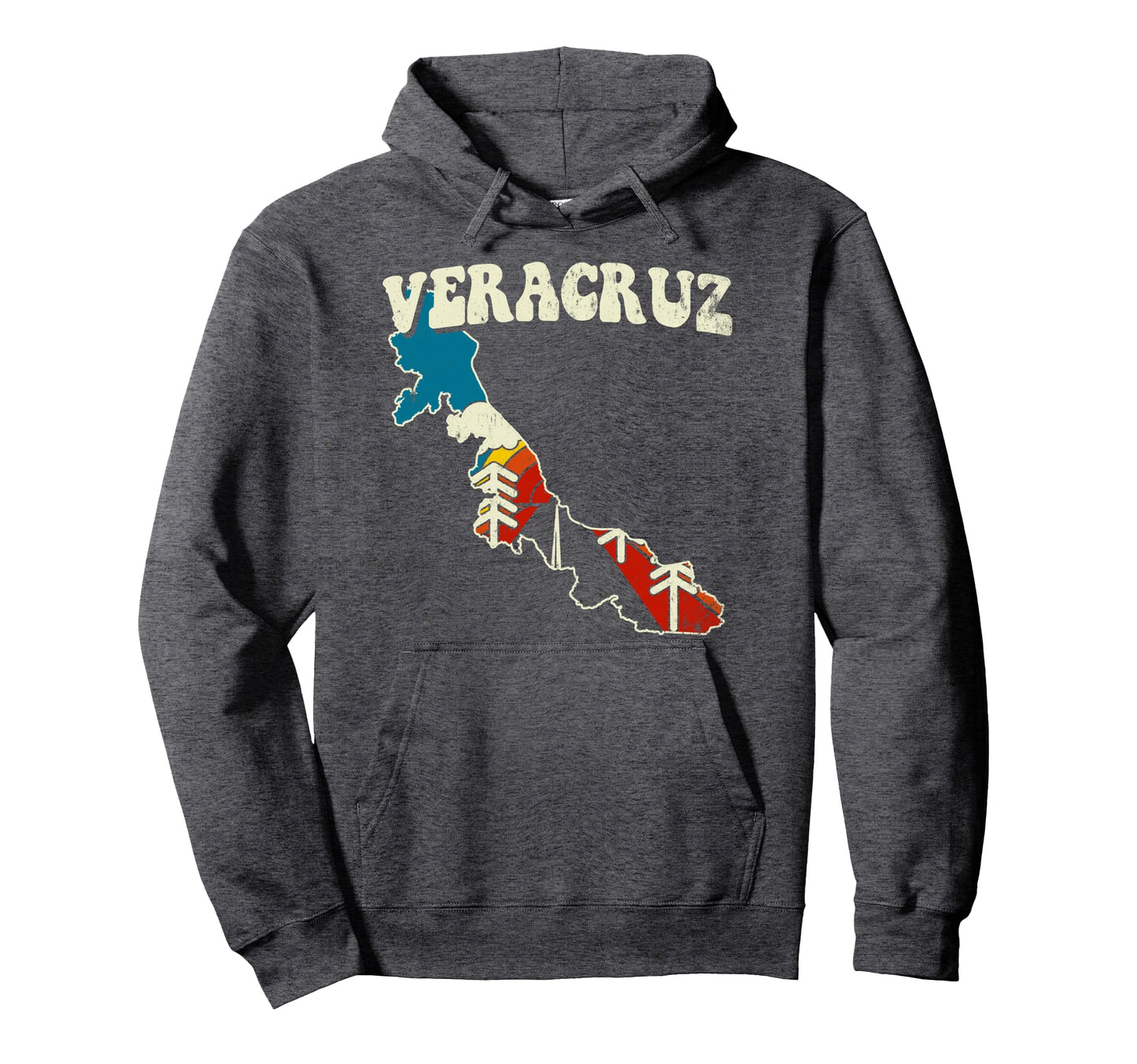 Veracruz Mexico Mexican State Rainbow Hoodie - Aesthetic Graphic Men Women - T-Shirt, Sweatshirt, Hoodie