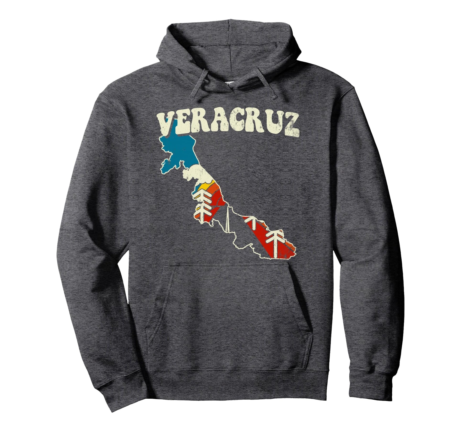 Veracruz Mexico Mexican State Rainbow Hoodie - Aesthetic Graphic Men Women - T-Shirt, Sweatshirt, Hoodie