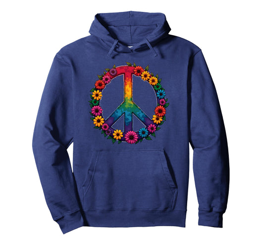60S 70S Flower Power Groovy Love Peace Hoodie - Unique Graphic Men Women - T-Shirt, Sweatshirt, Hoodie
