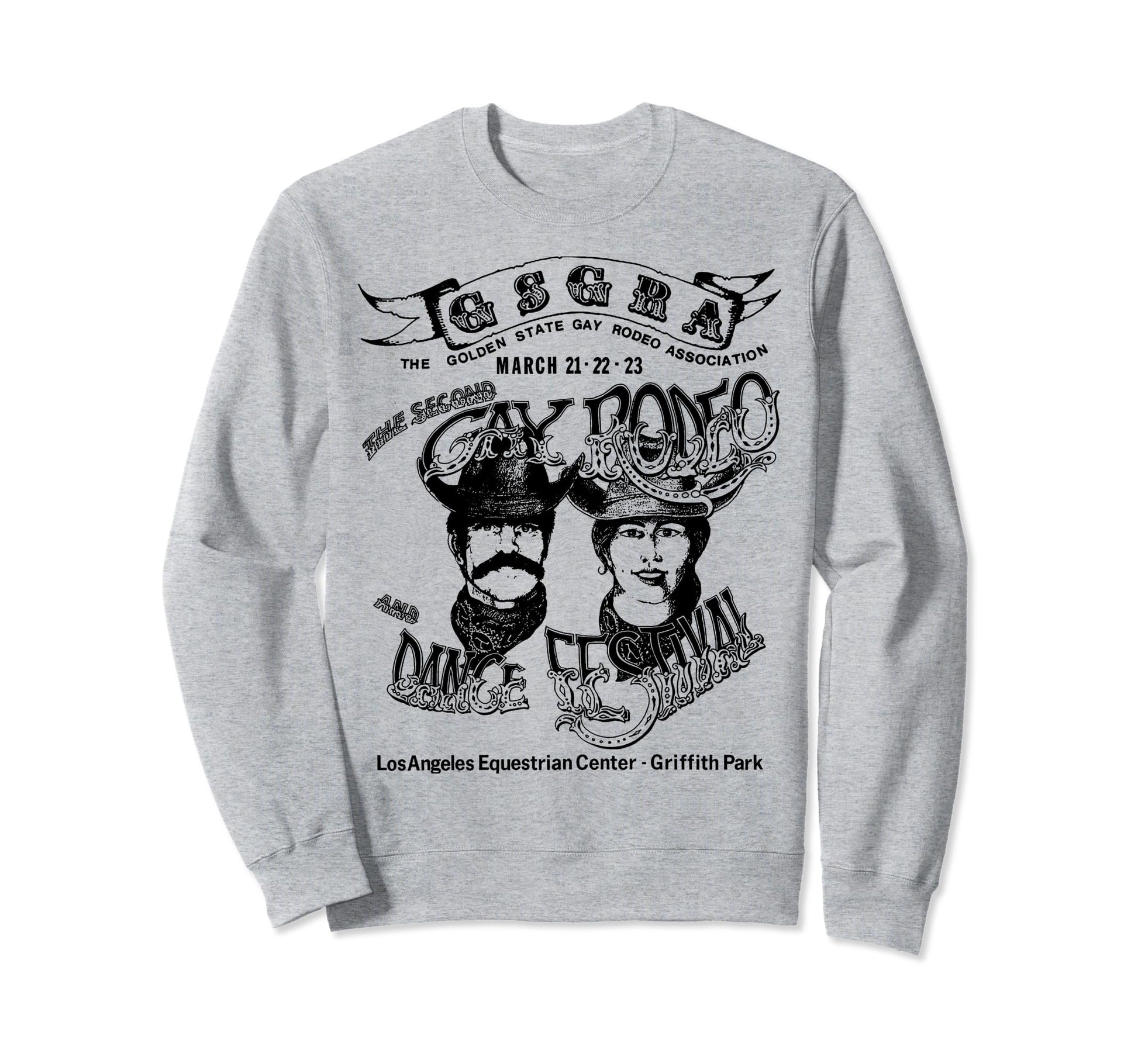 Gay Rodeo Cowboy Los Angeles Pride Sweatshirt - Trendy Graphic for Adults - T-Shirt, Sweatshirt, Hoodie