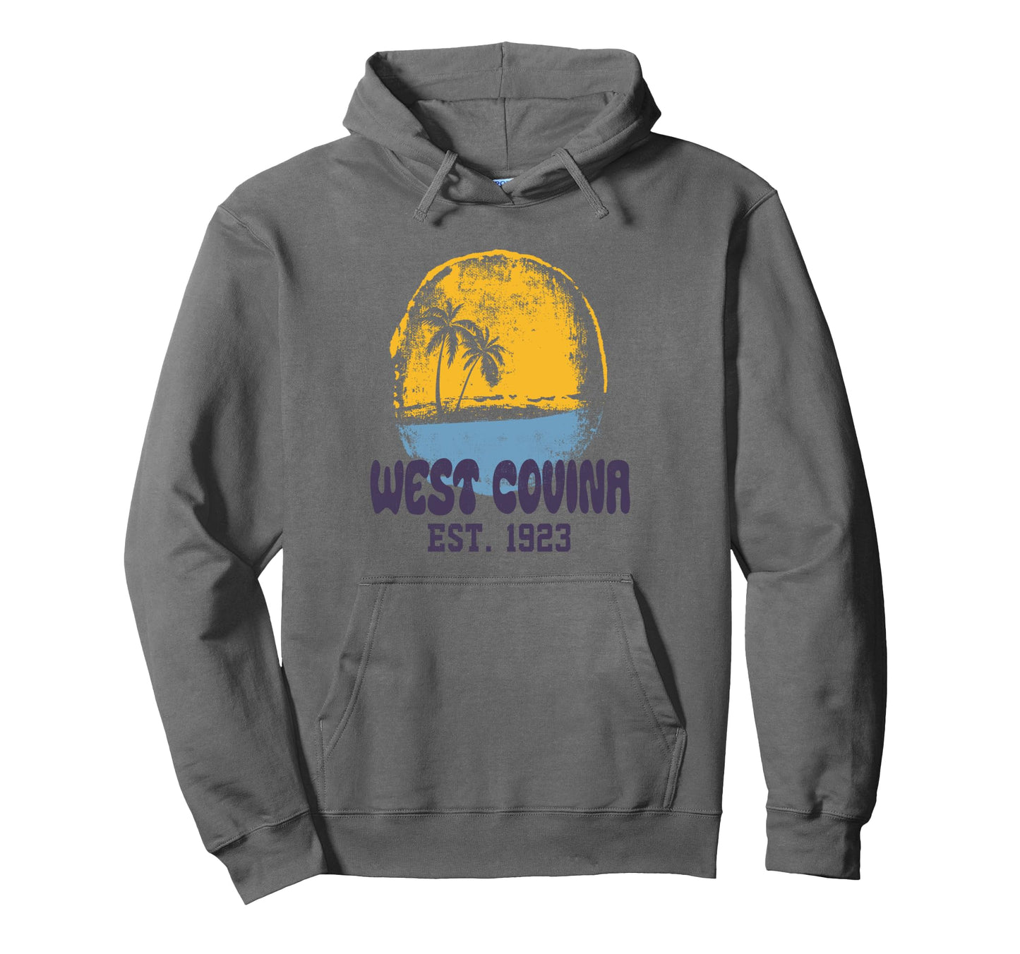 West Covina California Surfer Beach Hoodie - Fun Novelty Design Unisex - T-Shirt, Sweatshirt, Hoodie