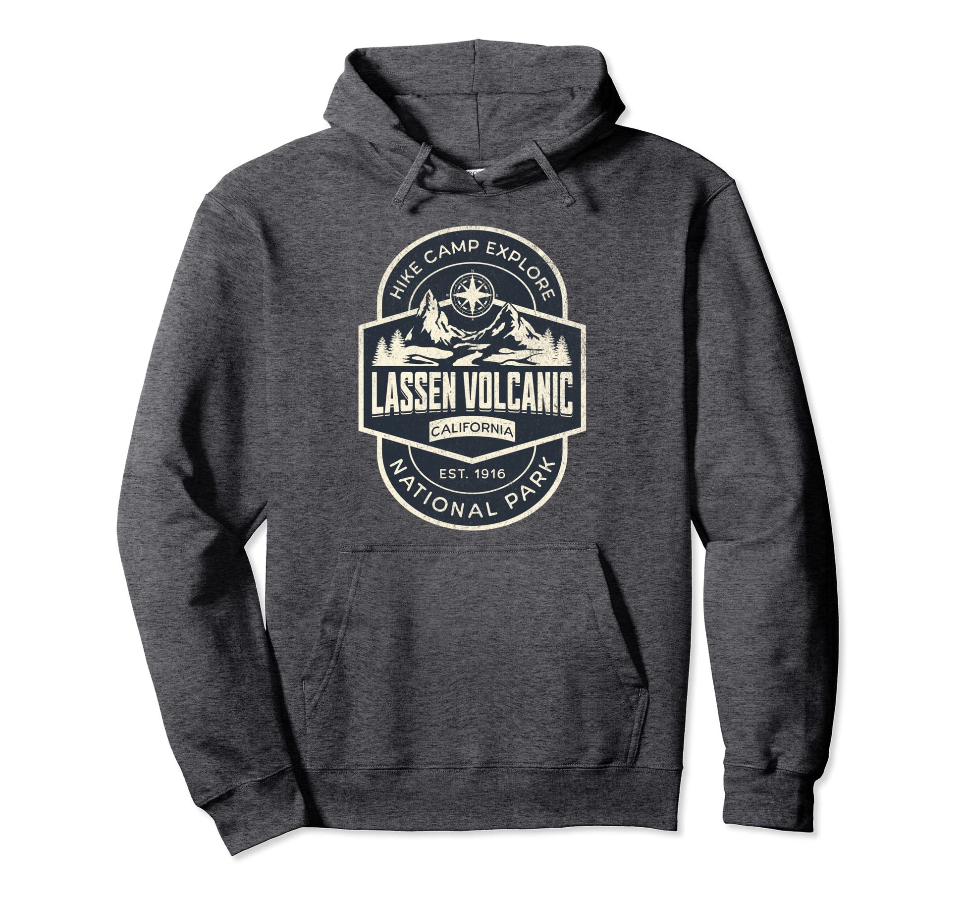Lassen Volcanic National Park California Hoodie - Trendy Graphic Men Women - T-Shirt, Sweatshirt, Hoodie