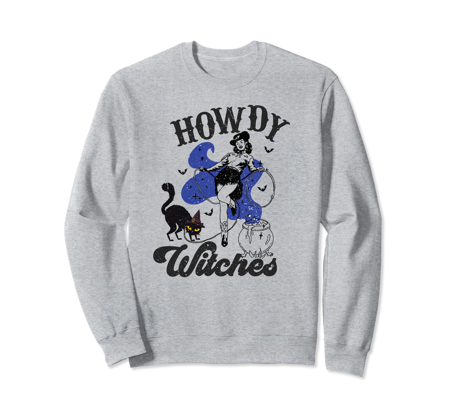 Howdy Witches Cowboy Cowgirl Western Sweatshirt - Unique Graphic Men Women - T-Shirt, Sweatshirt, Hoodie